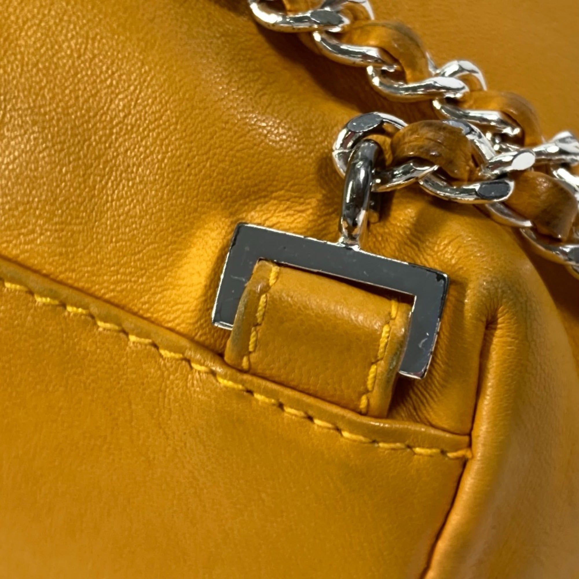 Chanel Yellow Leather Backpack (Pre-Owned)