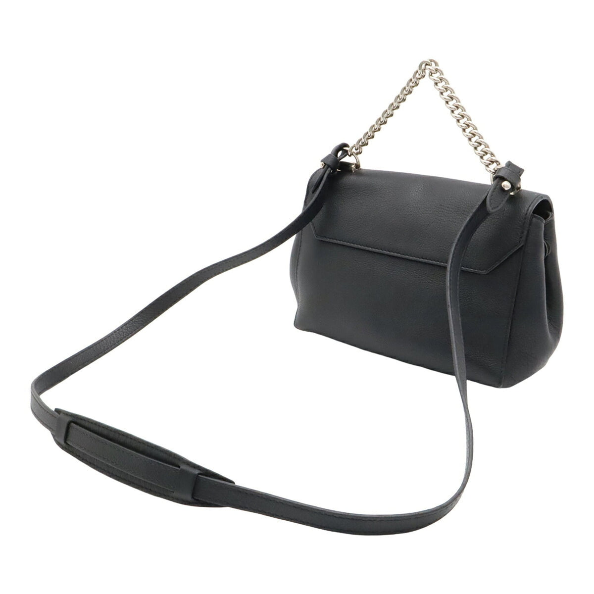 Louis Vuitton Black Noir Leather Handbag Shoulder Bag (Pre-Owned)