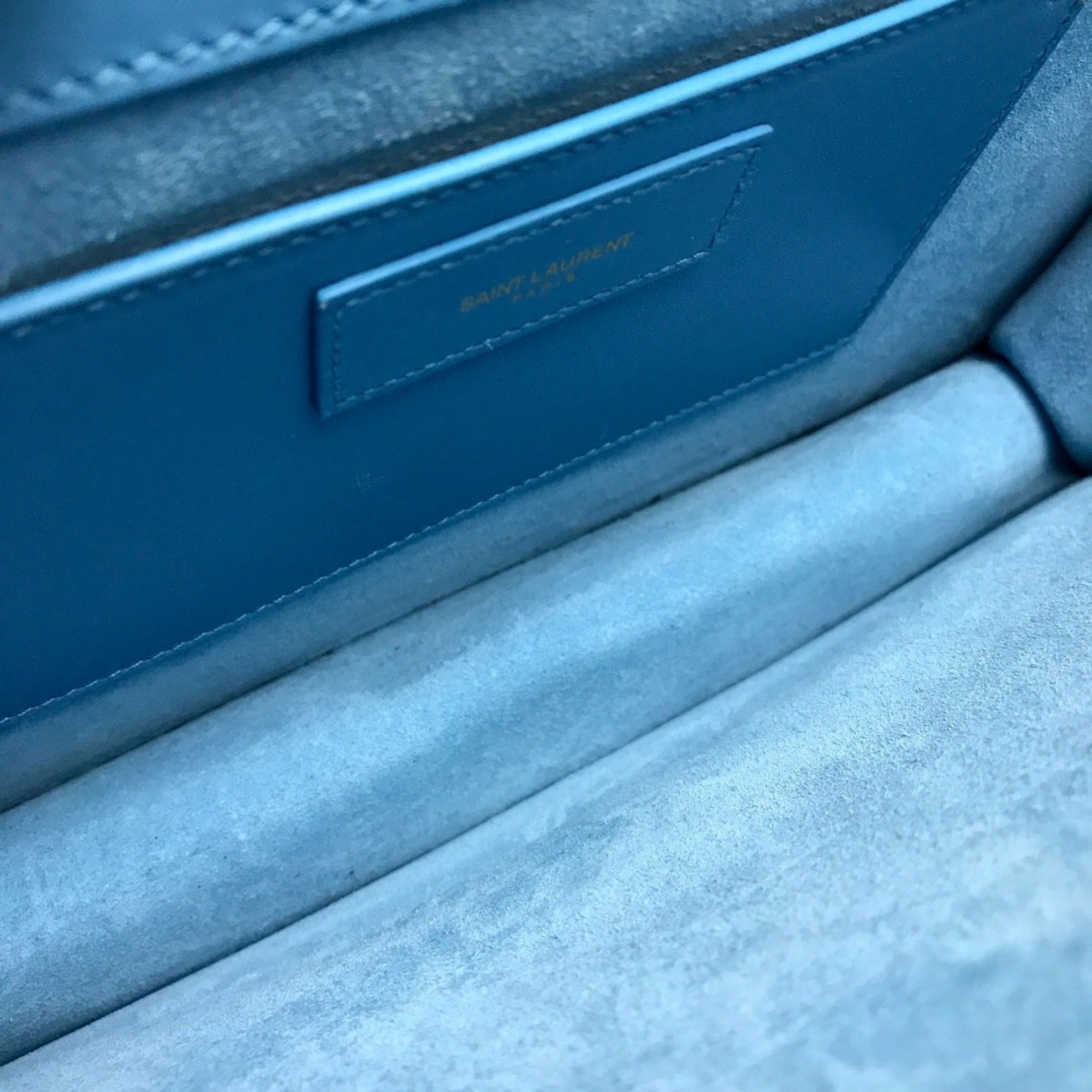 Saint Laurent Blue Leather Shoulder Bag (Pre-Owned)