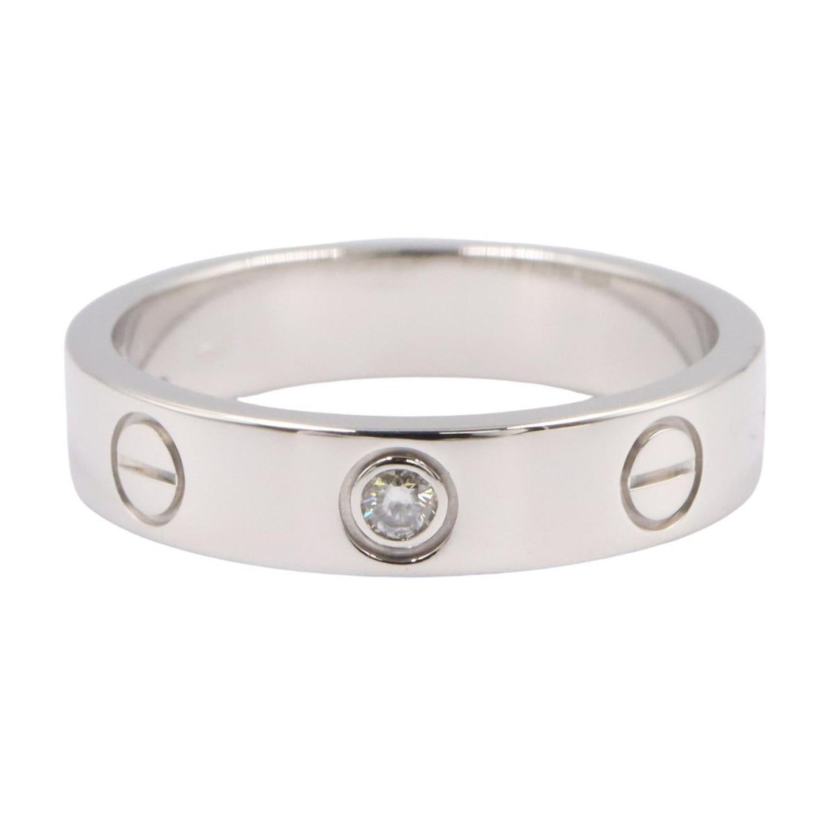 Cartier White Gold White Gold (18K) Band Ring (Pre-Owned)