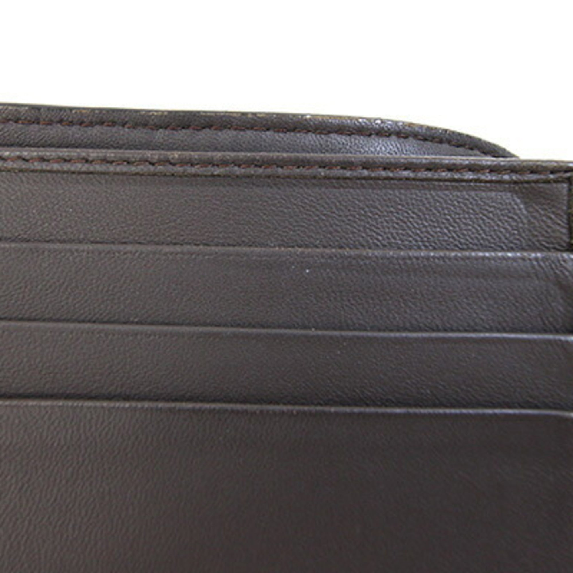 Bottega Veneta Dark Brown Leather Wallet (Bi-Fold) (Pre-Owned)