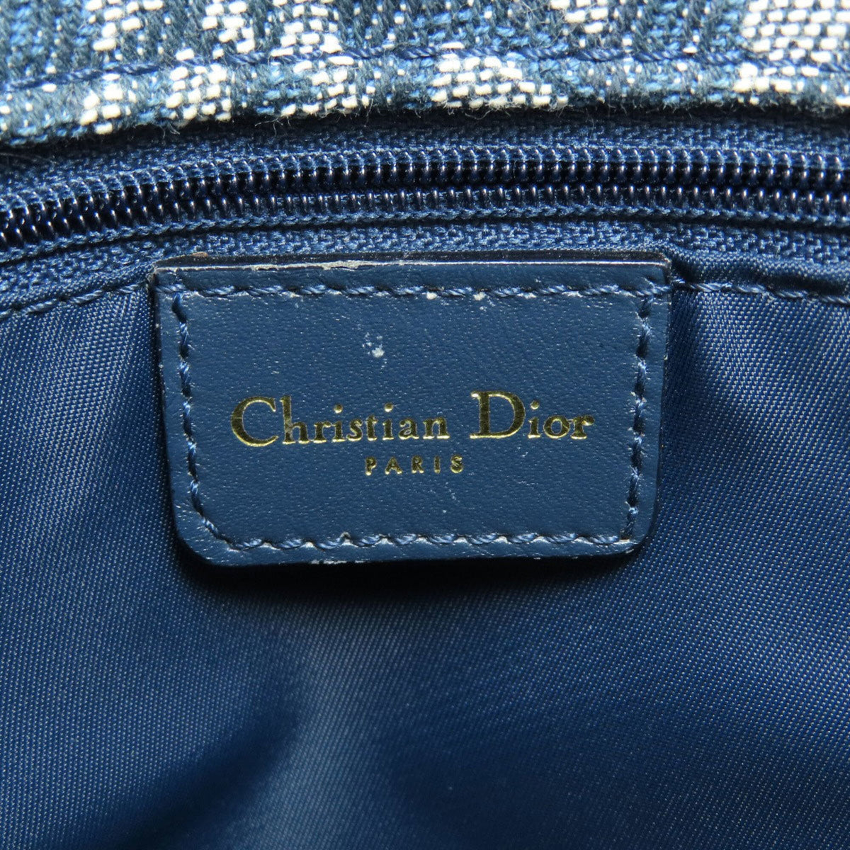 Christian Dior Navy Canvas Handbag (Pre-Owned)