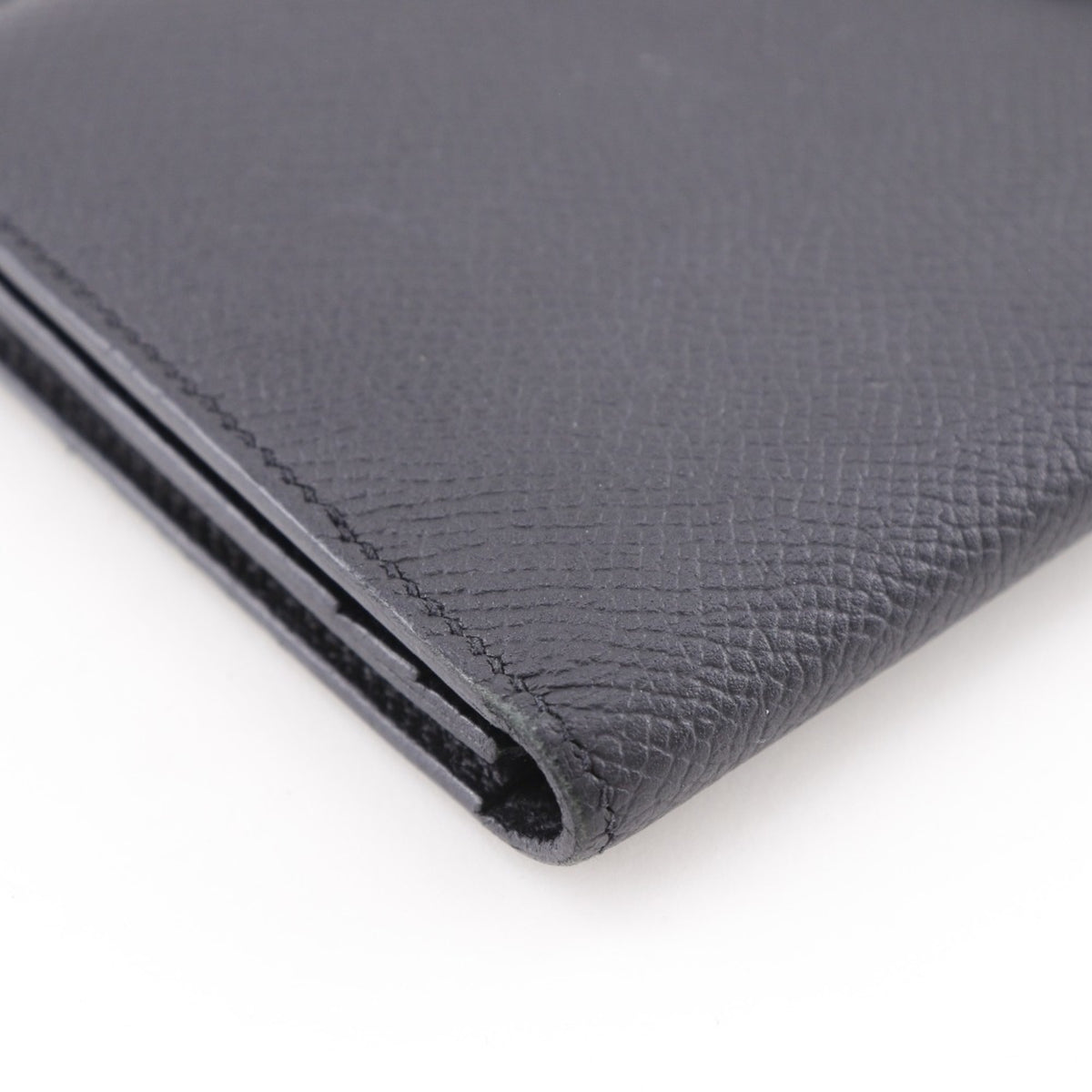 Hermes Black Epsom Leather Long Wallet (Bi-Fold) (Pre-Owned)
