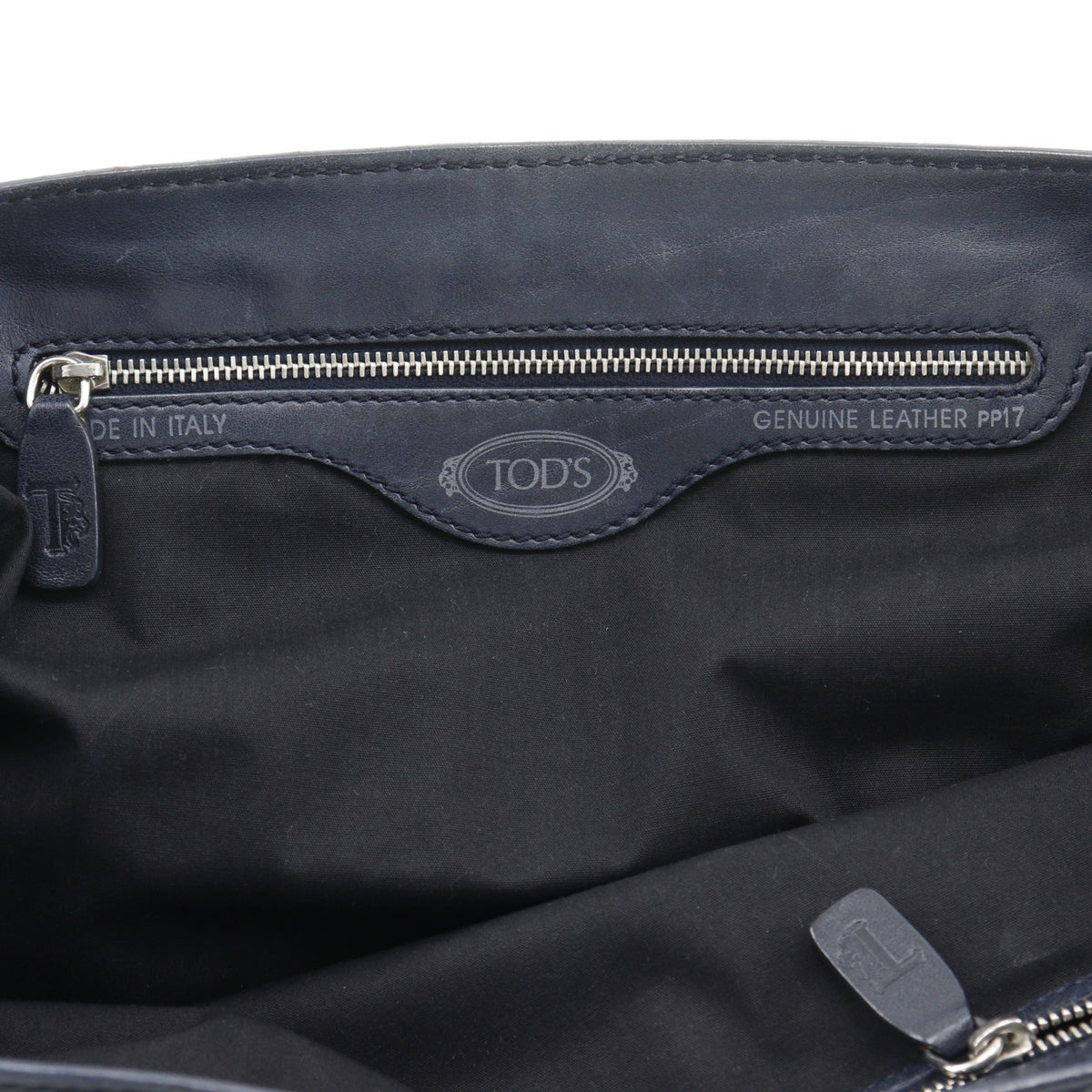 Tod's Navy Leather Tote Bag (Pre-Owned)