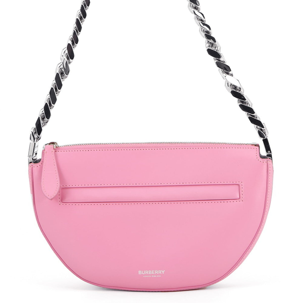 Burberry Pink Leather Handbag Shoulder Bag (Pre-Owned)