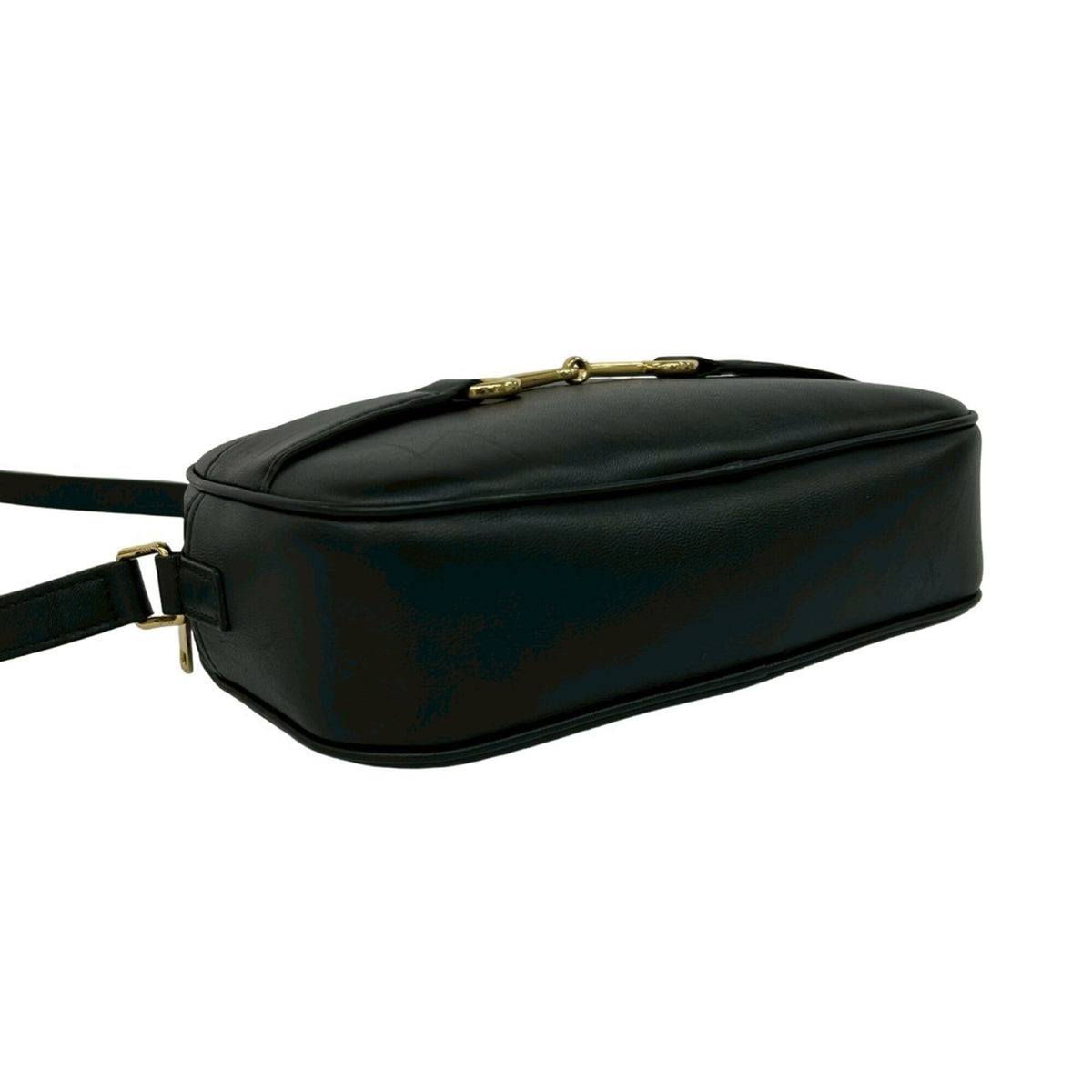 Celine Black Leather Pochette Shoulder Bag (Pre-Owned)