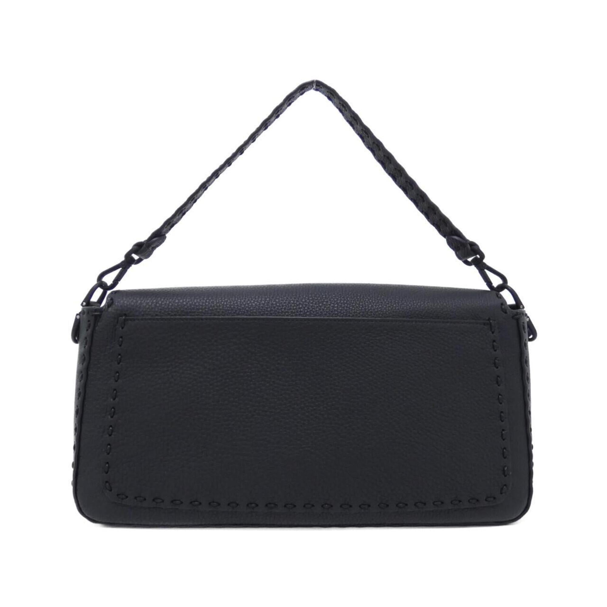 Fendi Black Leather Shoulder Bag (Pre-Owned)