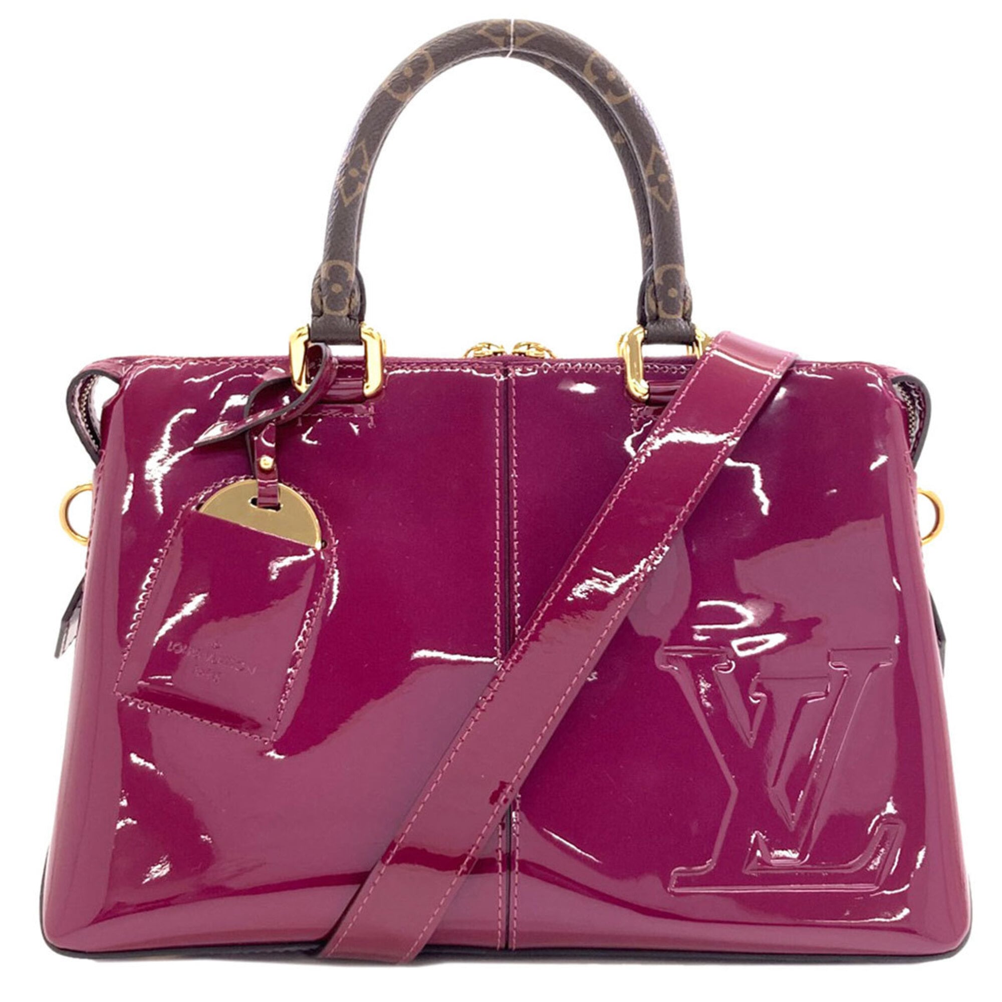 Louis Vuitton Magenta Vernis Handbag (Pre-Owned)