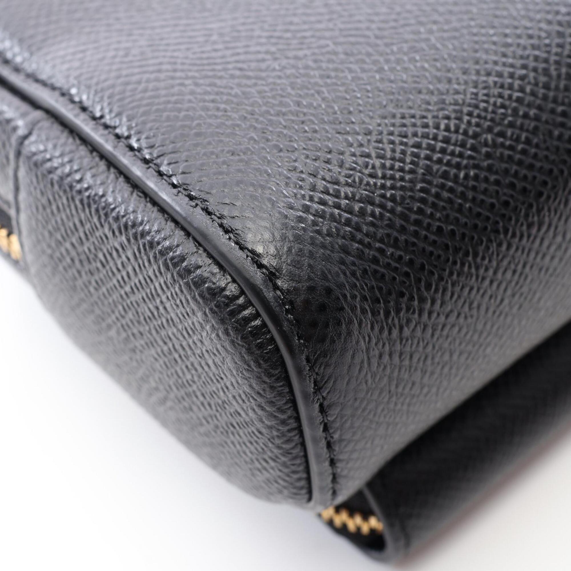 Christian Dior Black Leather Pouch Shoulder Bag (Pre-Owned)