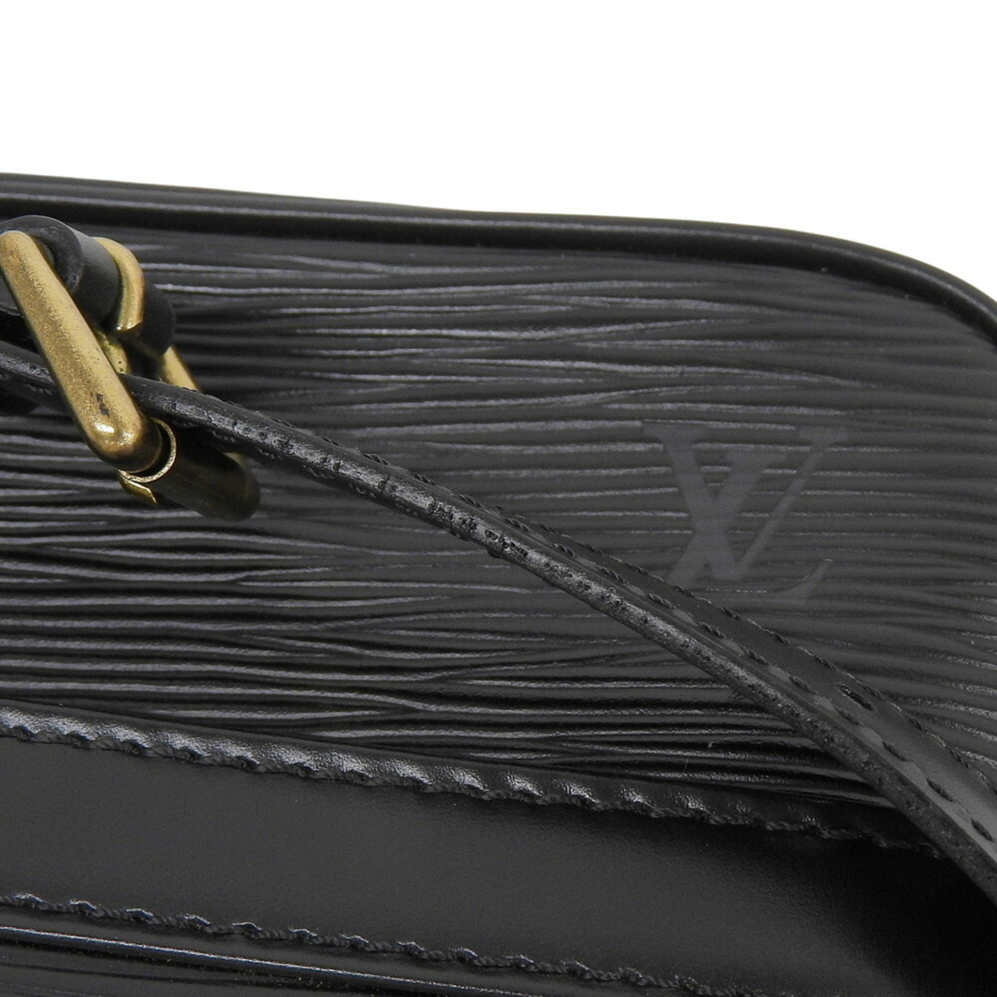 Louis Vuitton Black Noir Epi Leather Shoulder Bag (Pre-Owned)