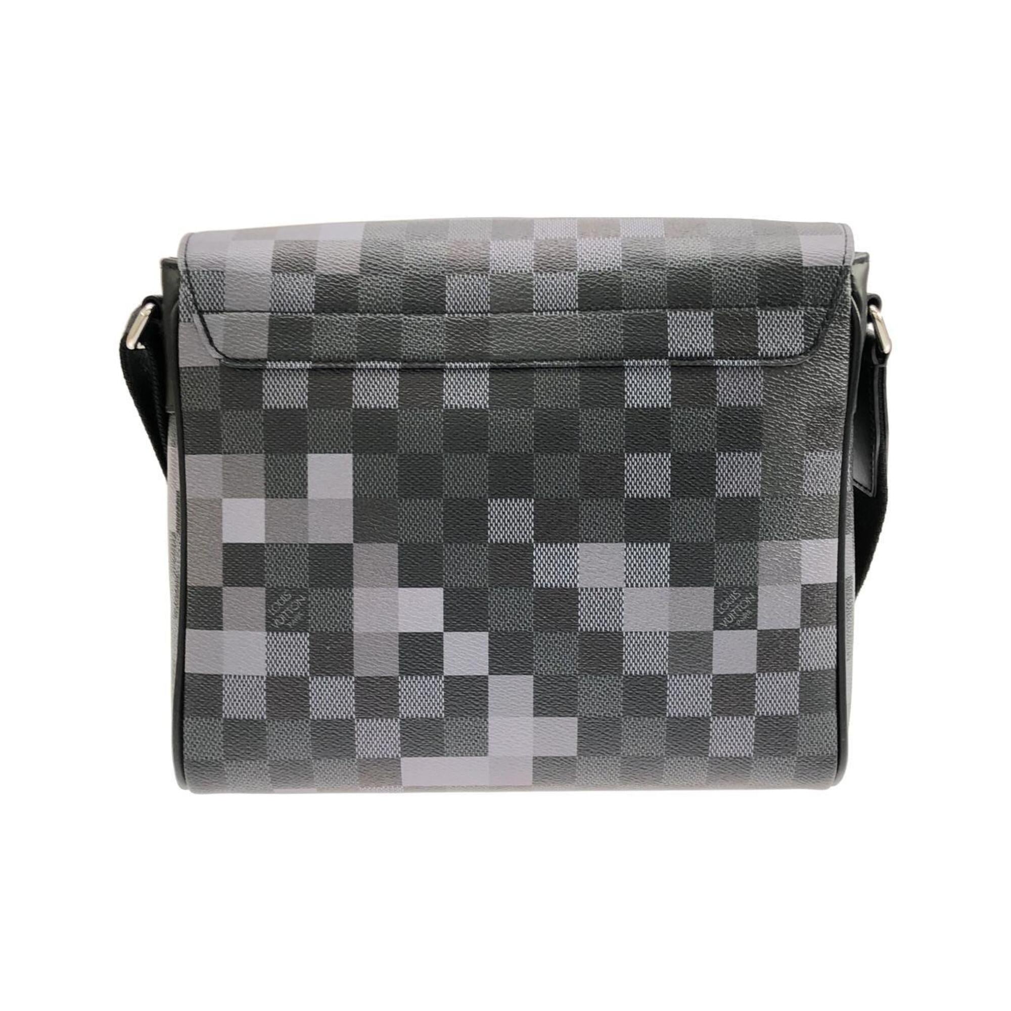 Louis Vuitton Graphite Coated Canvas Shoulder Bag (Pre-Owned)