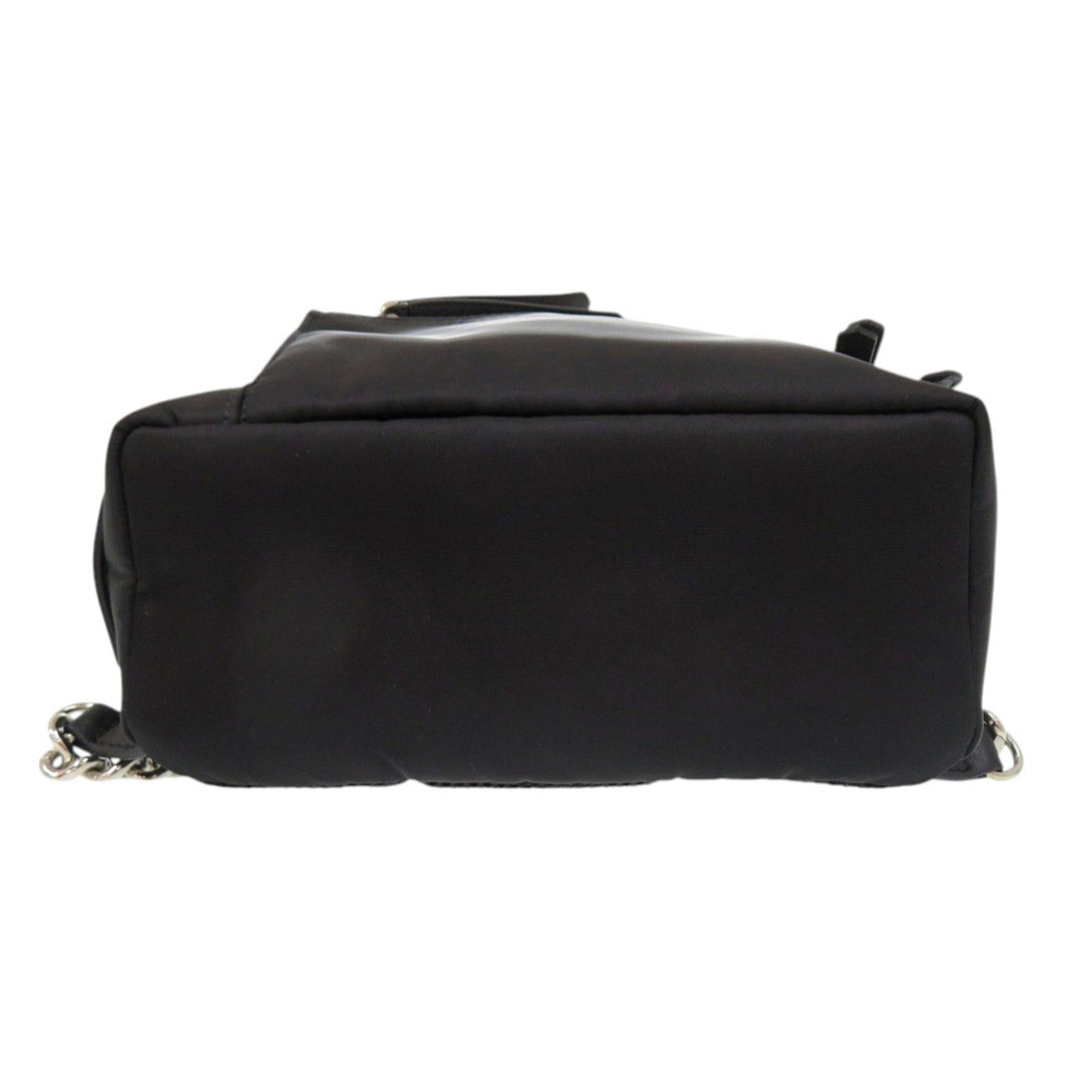 Fendi Black Nylon Fur Backpack (Pre-Owned)
