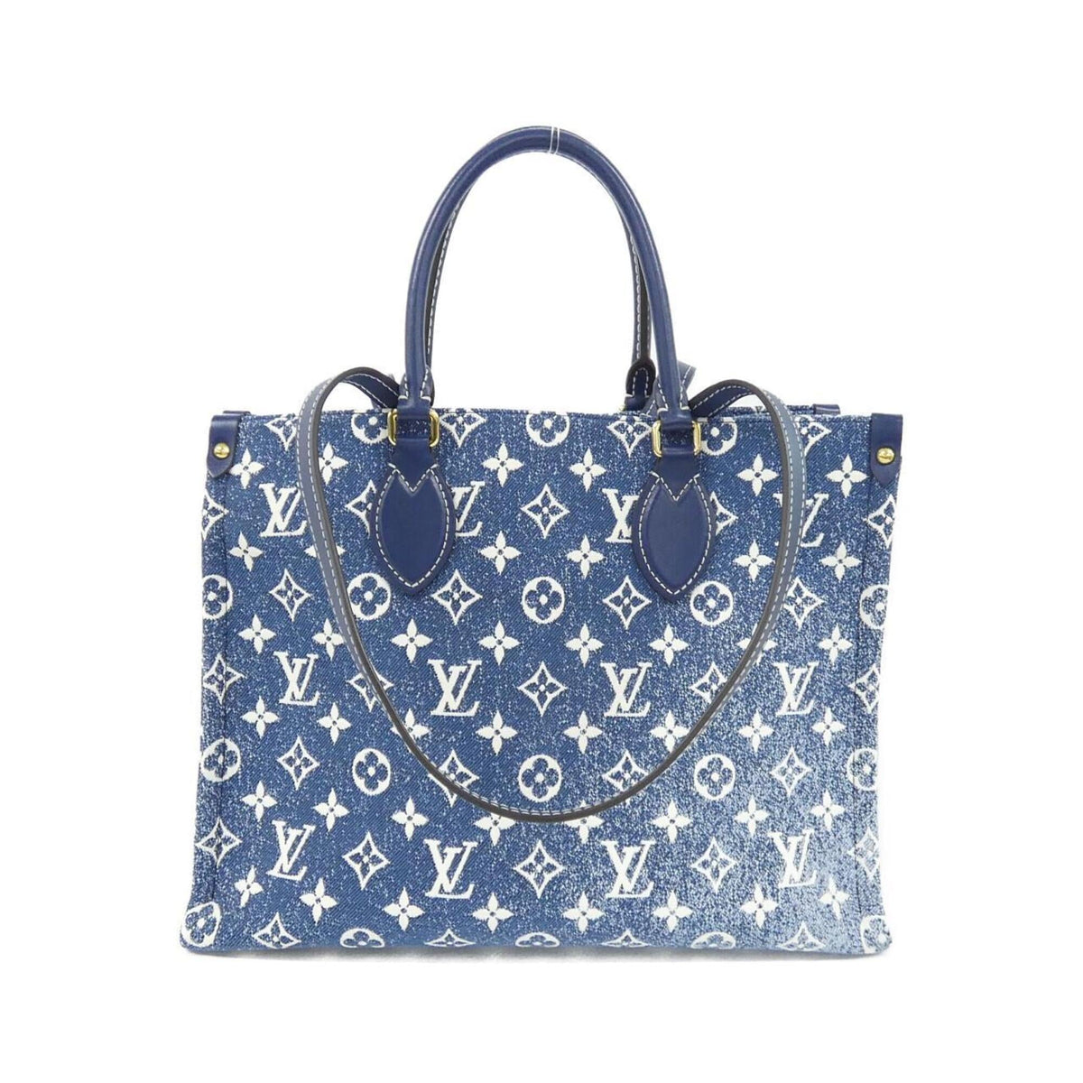 Louis Vuitton Navy Denim Handbag (Pre-Owned)