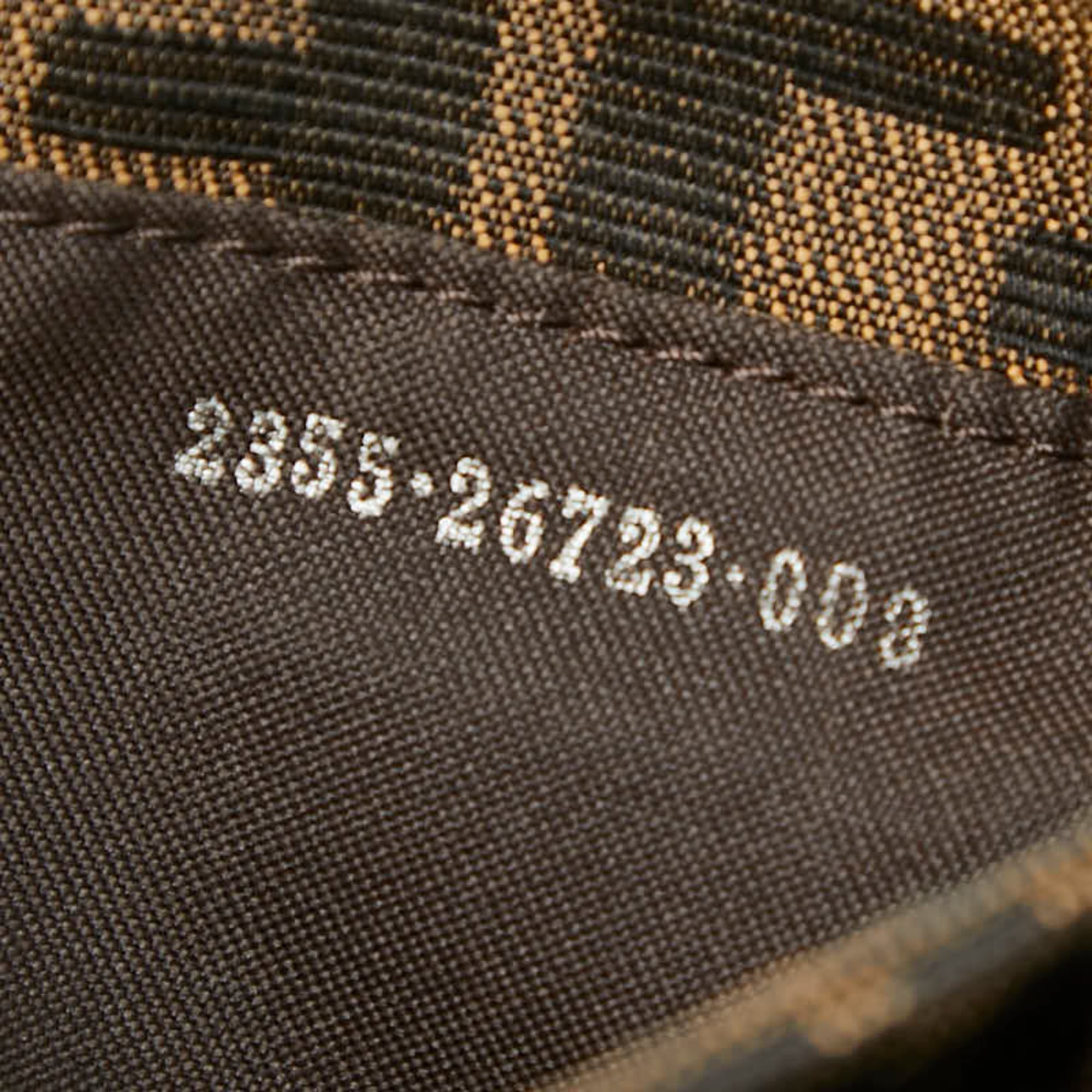 Fendi Brown Canvas Leather Shoulder Bag (Pre-Owned)