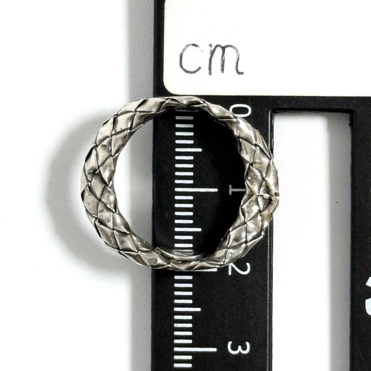 Bottega Veneta Silver 925 Band Ring (Pre-Owned)
