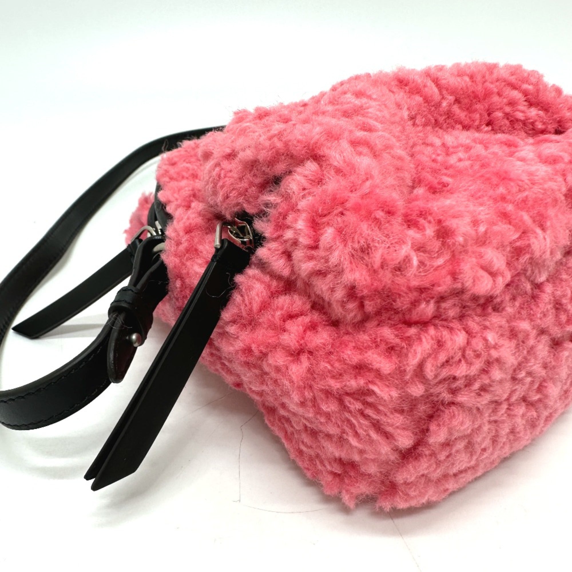 Moncler Pink Polyester Shoulder Bag (Pre-Owned)