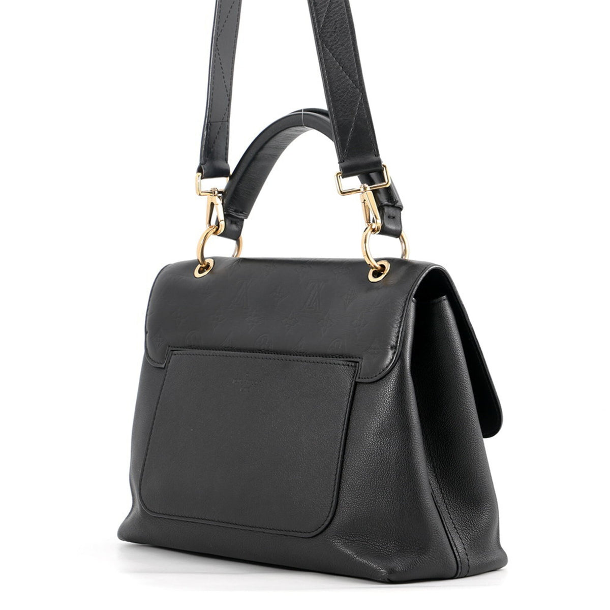 Louis Vuitton Monogram Shadow Black Noir Monogram Shadow Handbag (Pre-Owned)