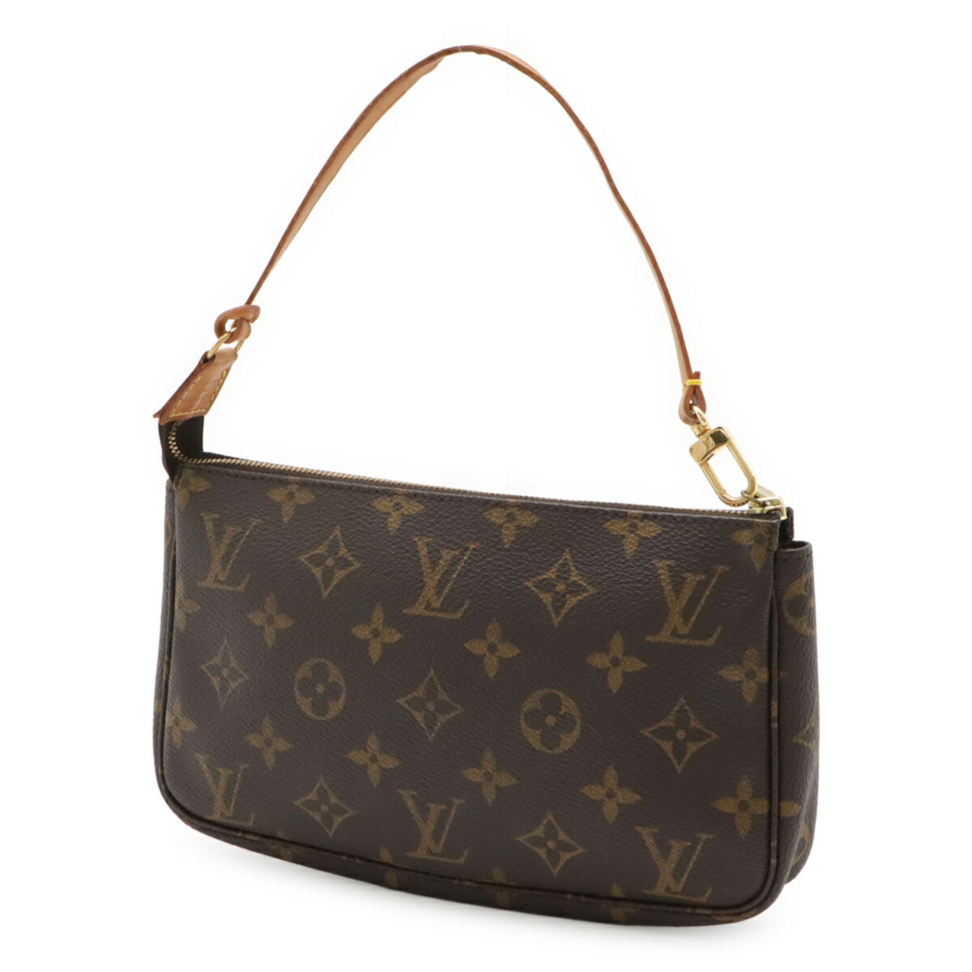Louis Vuitton Brown Monogram Canvas Handbag Pochette Pouch (Pre-Owned)