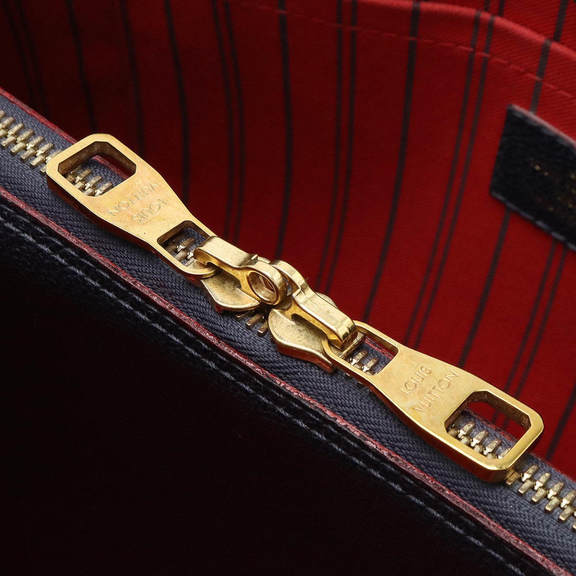 Louis Vuitton Marine Rouge Navy Red Color Monogram Empreinte Handbag Shoulder Bag (Pre-Owned)
