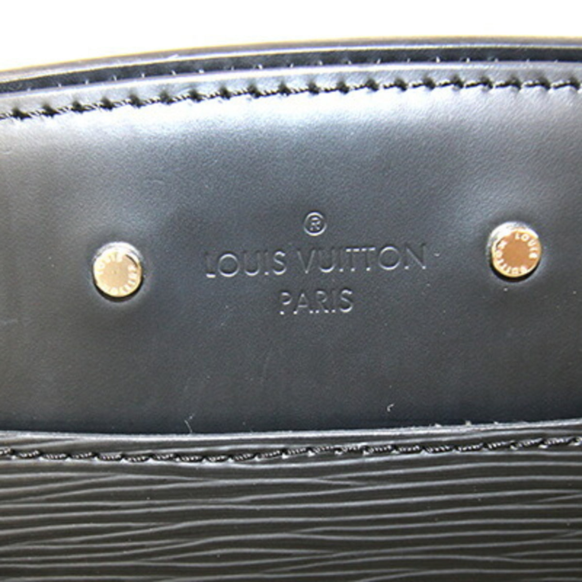 Louis Vuitton Noir Epi Leather Handbag Shoulder Bag (Pre-Owned)