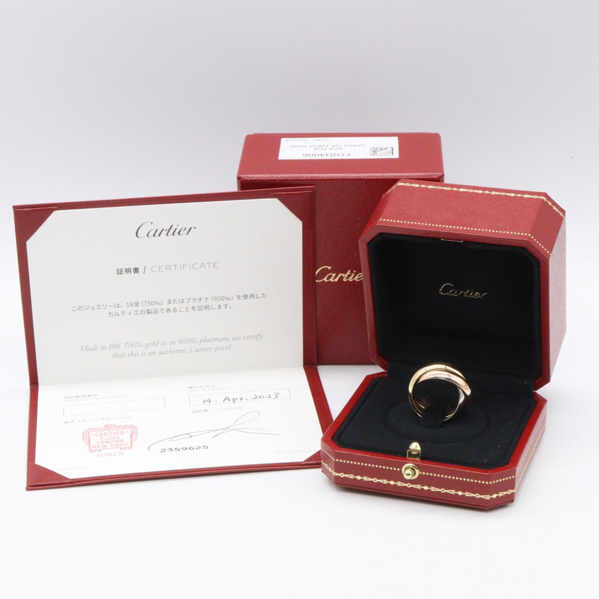 Cartier Pink Gold White Gold Yellow Gold Yellow Gold (18K) Pink Gold (18K) White Gold (18K) Band Ring (Pre-Owned)