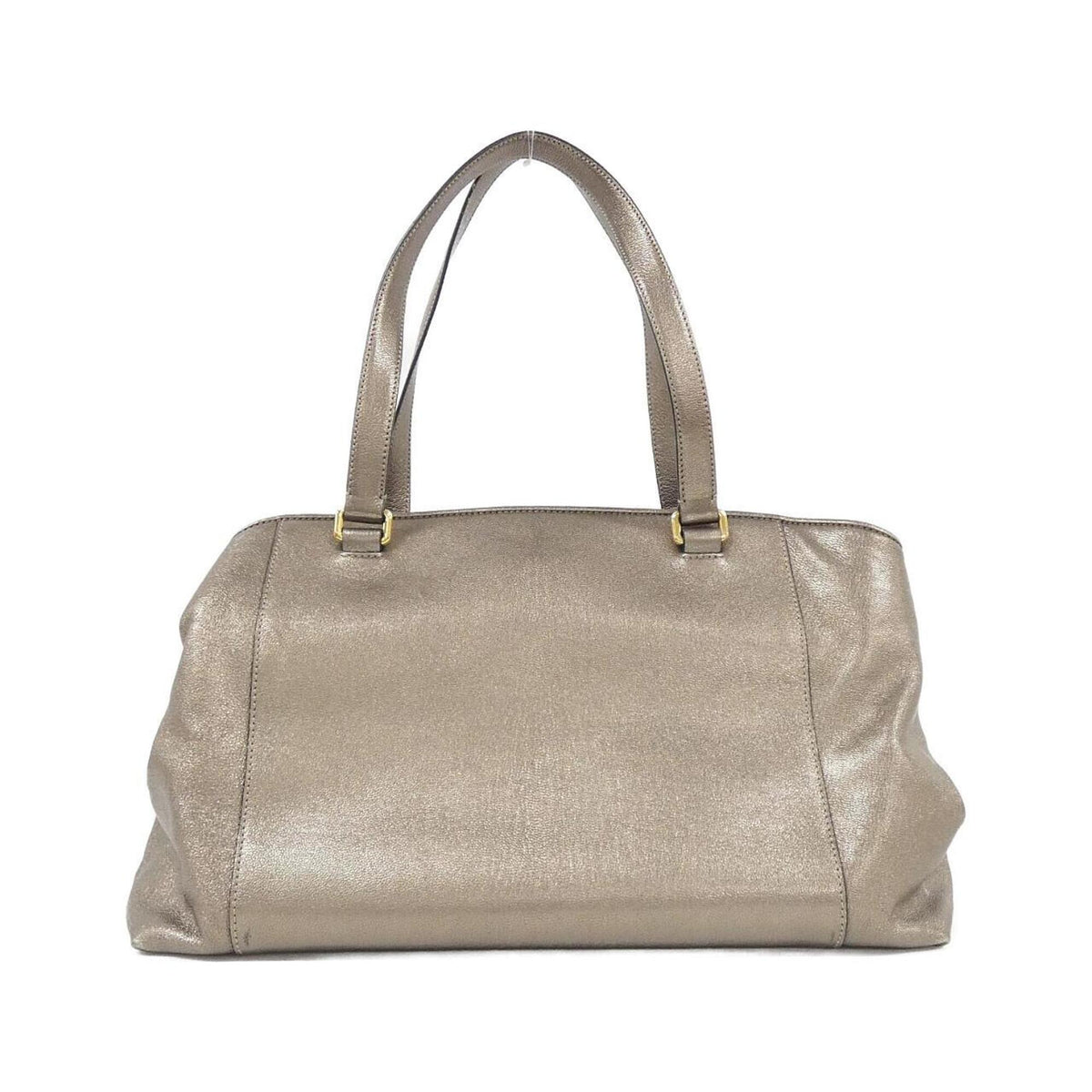 Loewe Beige Beige Gold Gold Leather Handbag Tote Bag (Pre-Owned)