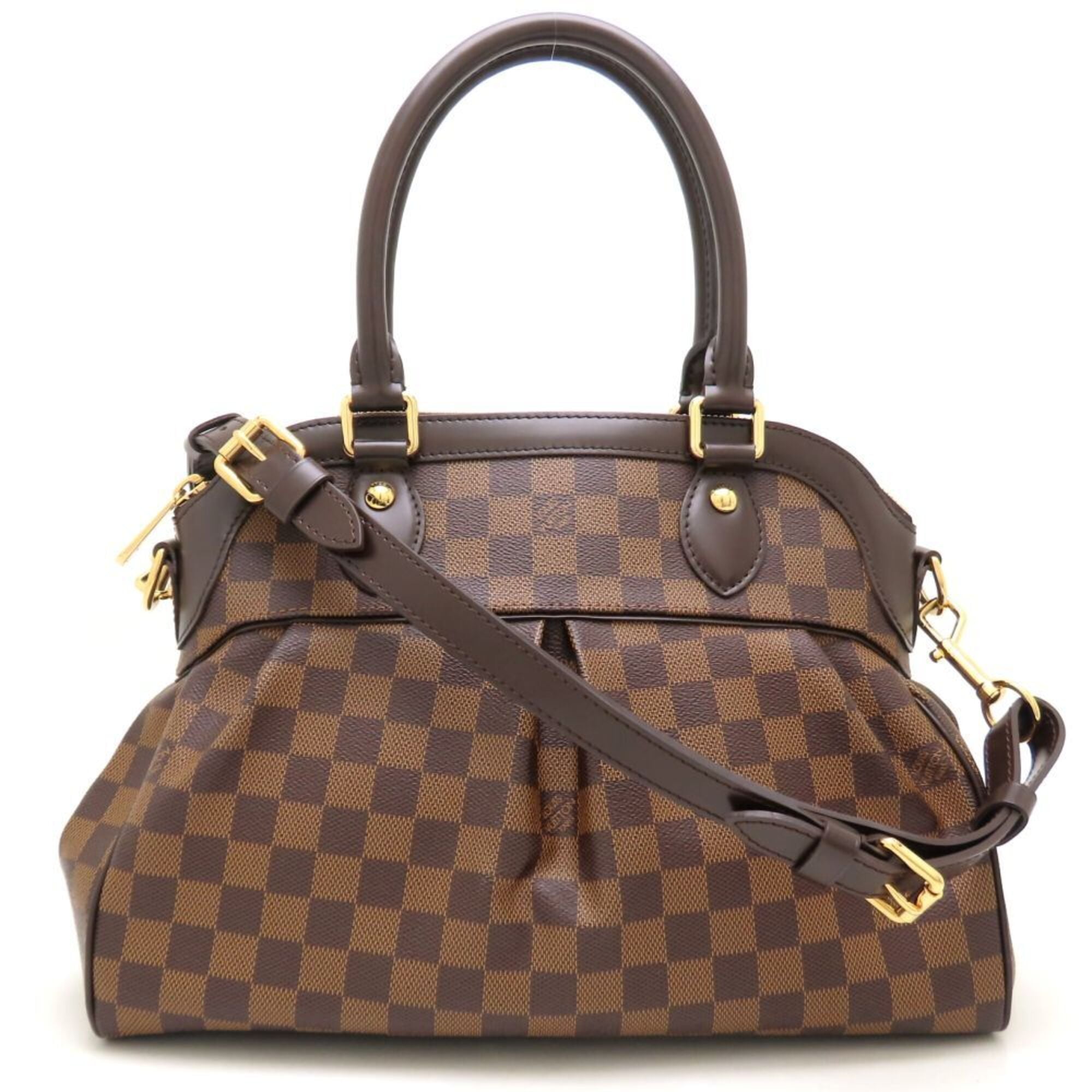 Louis Vuitton Ebene Damier Canvas Handbag Shoulder Bag (Pre-Owned)