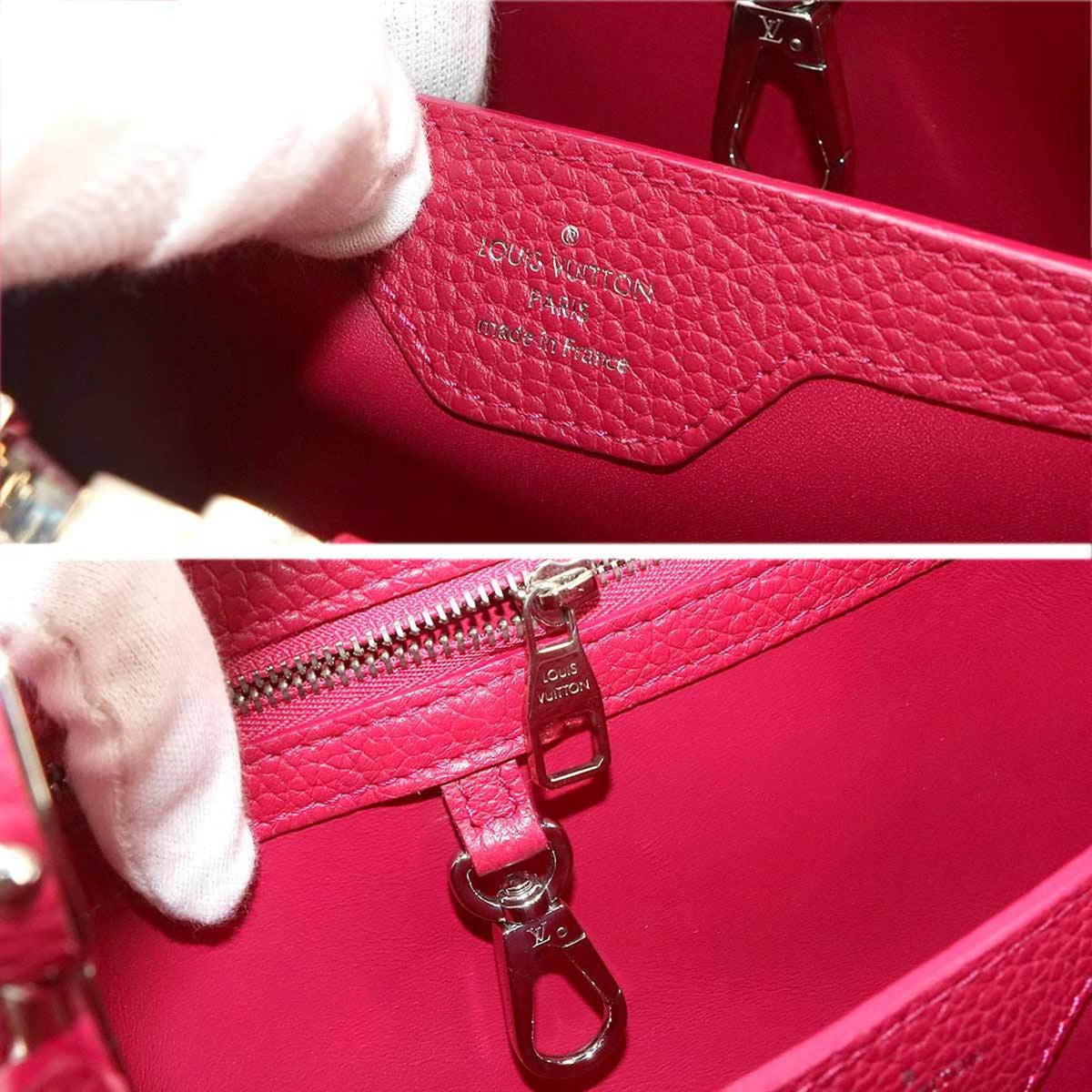 Louis Vuitton Wine Leather Handbag (Pre-Owned)