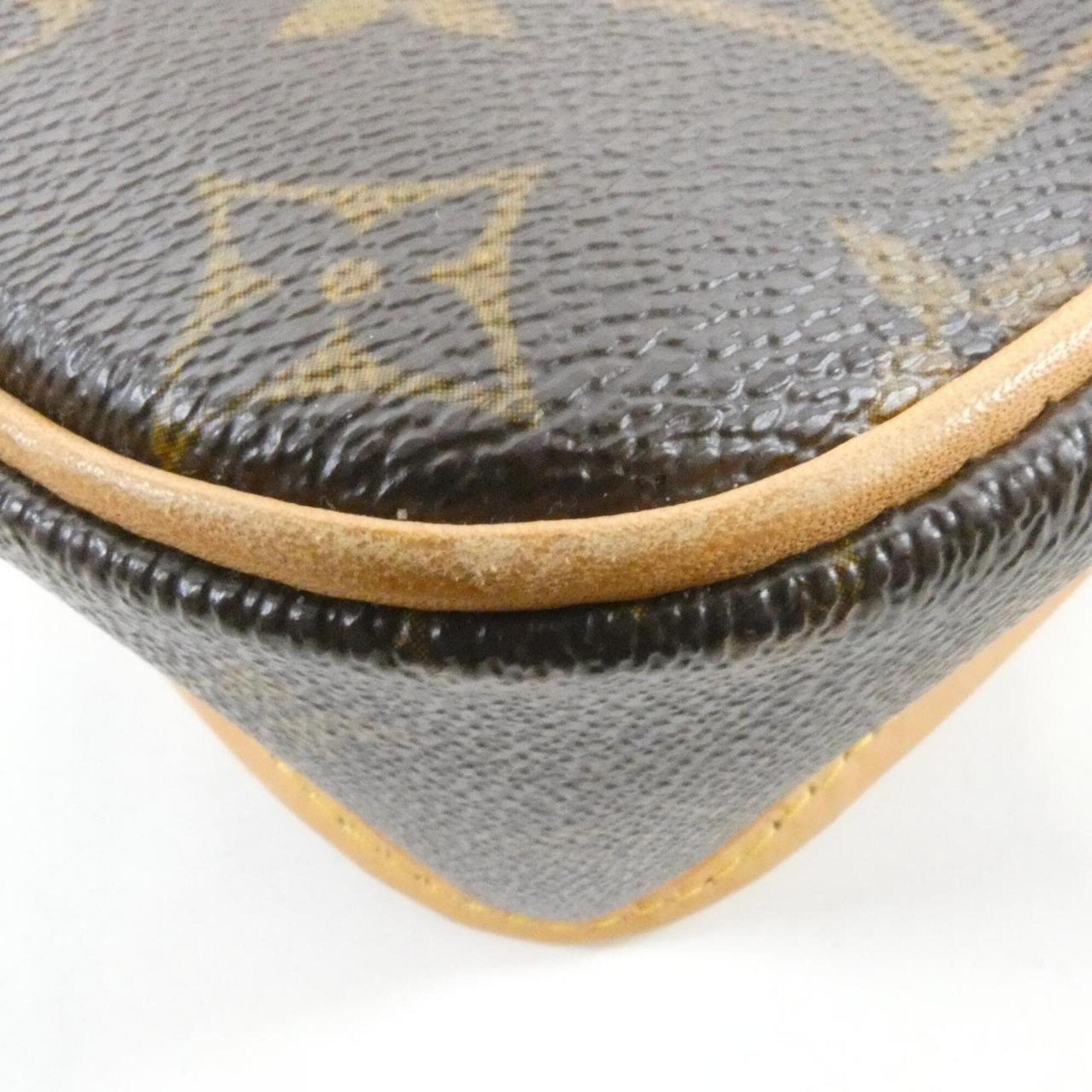 Louis Vuitton Marron Coated Canvas Shoulder Bag (Pre-Owned)