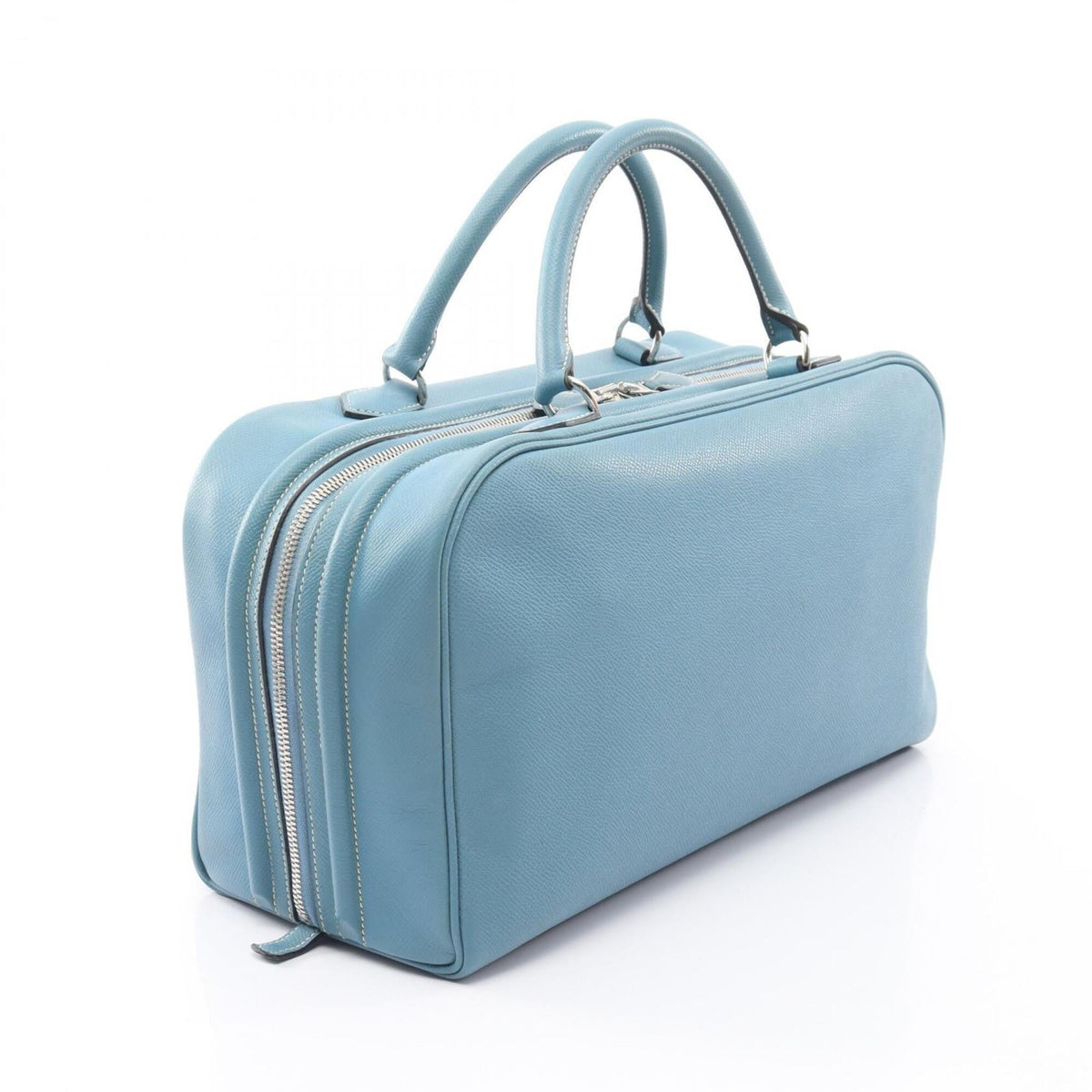 Hermes Blue Epsom Leather Leather Handbag (Pre-Owned)