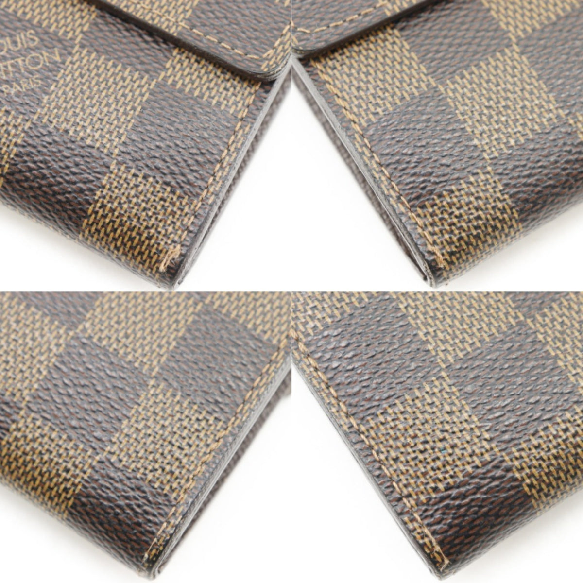 Louis Vuitton Damier Brown Damier Canvas Long Wallet (Bi-Fold) (Pre-Owned)