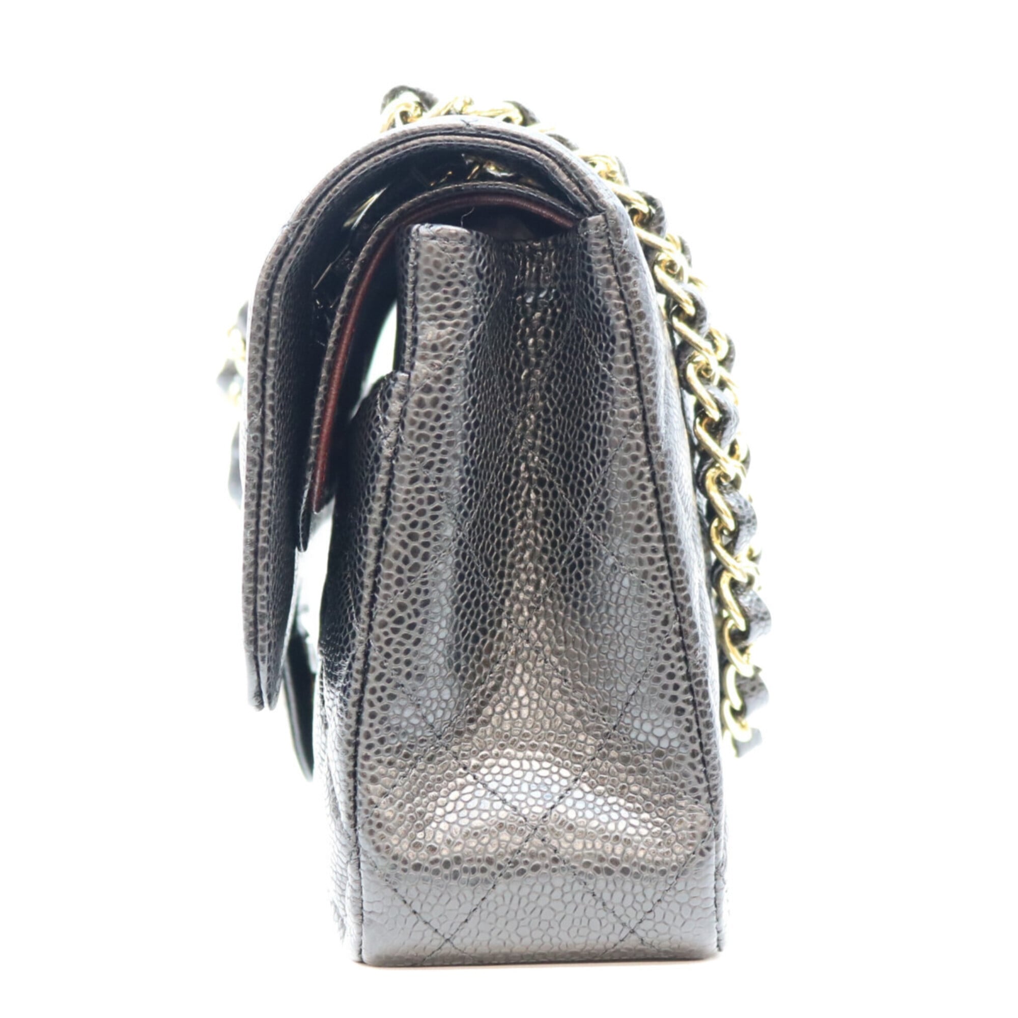 Chanel Black Grained Calfskin Shoulder Bag (Pre-Owned)