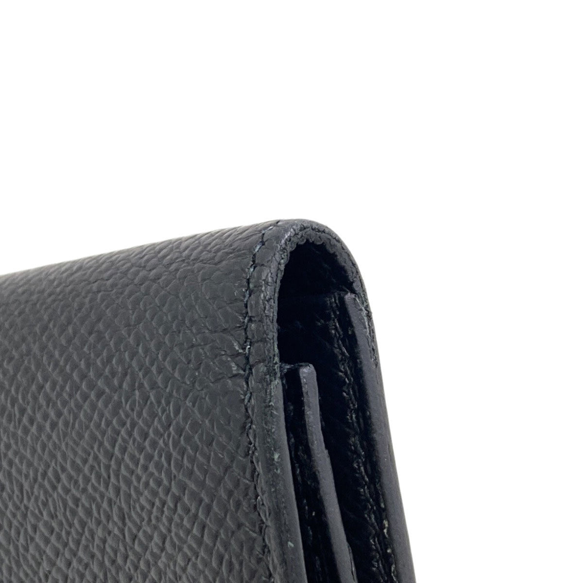 Hermes Black Epsom Leather Long Wallet (Bi-Fold) (Pre-Owned)