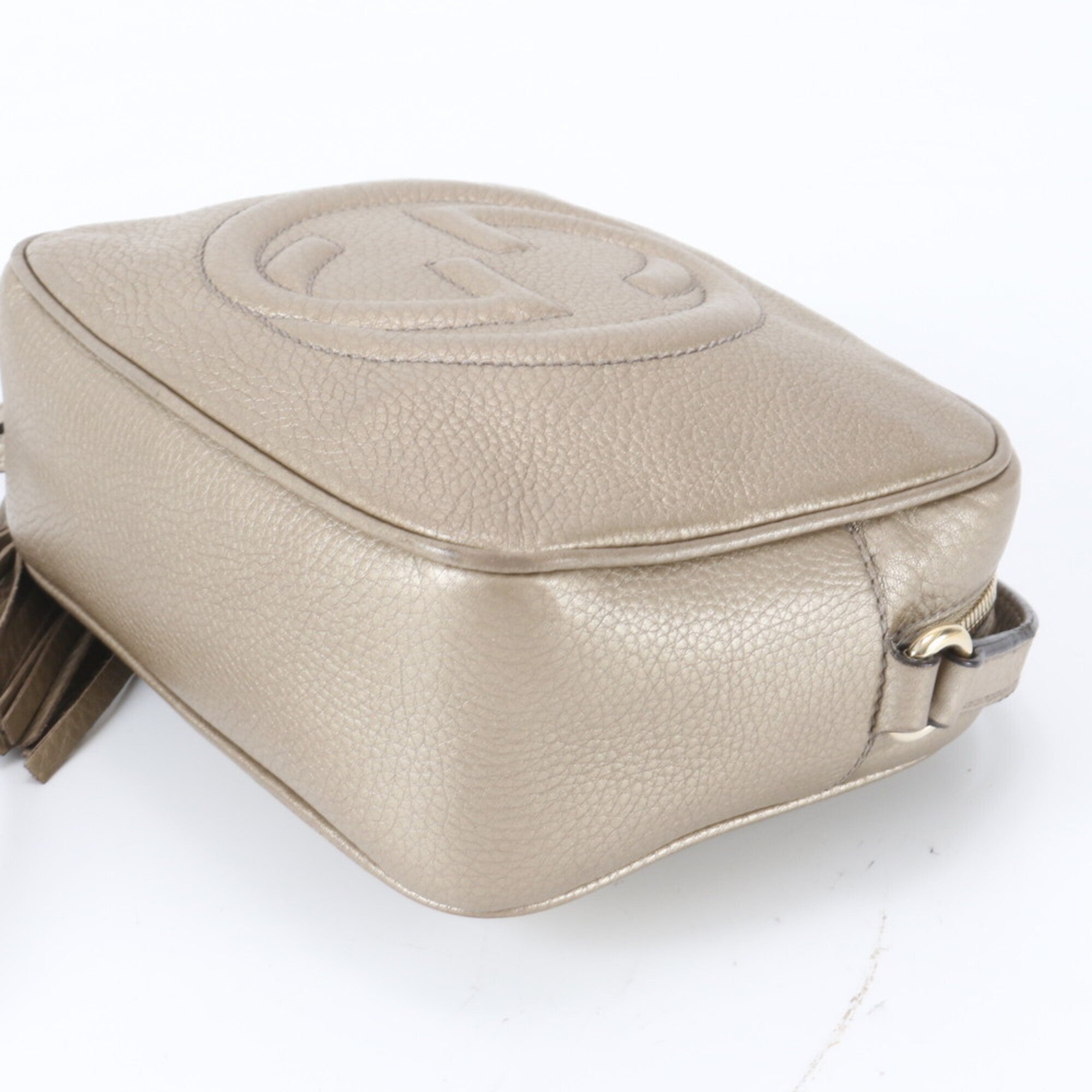 Gucci Soho Gold Leather Shoulder Bag (Pre-Owned)
