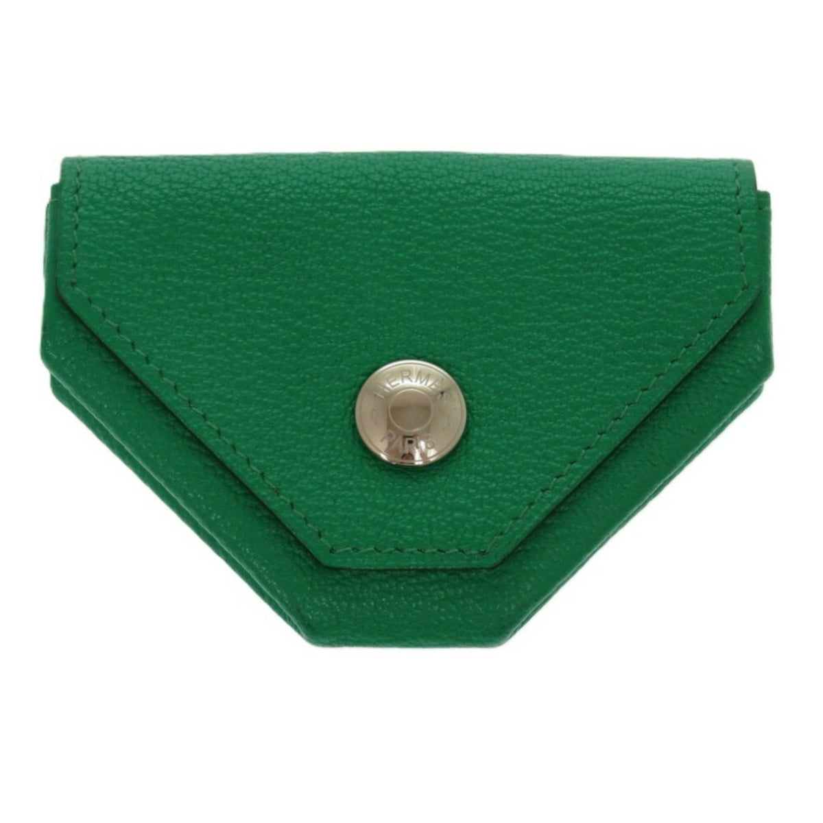 Hermes Green Mint Green Chevre Leather Coin Purse/Coin Case (Pre-Owned)