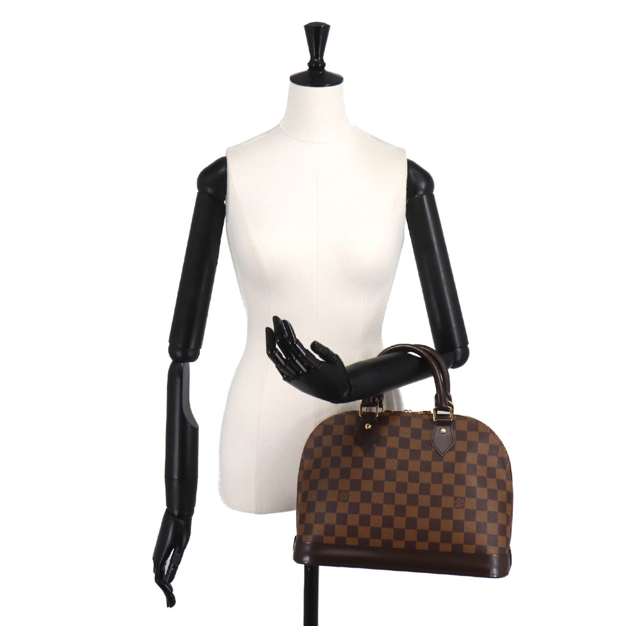 Louis Vuitton Brown Damier Canvas Ebene Damier Canvas Handbag (Pre-Owned)