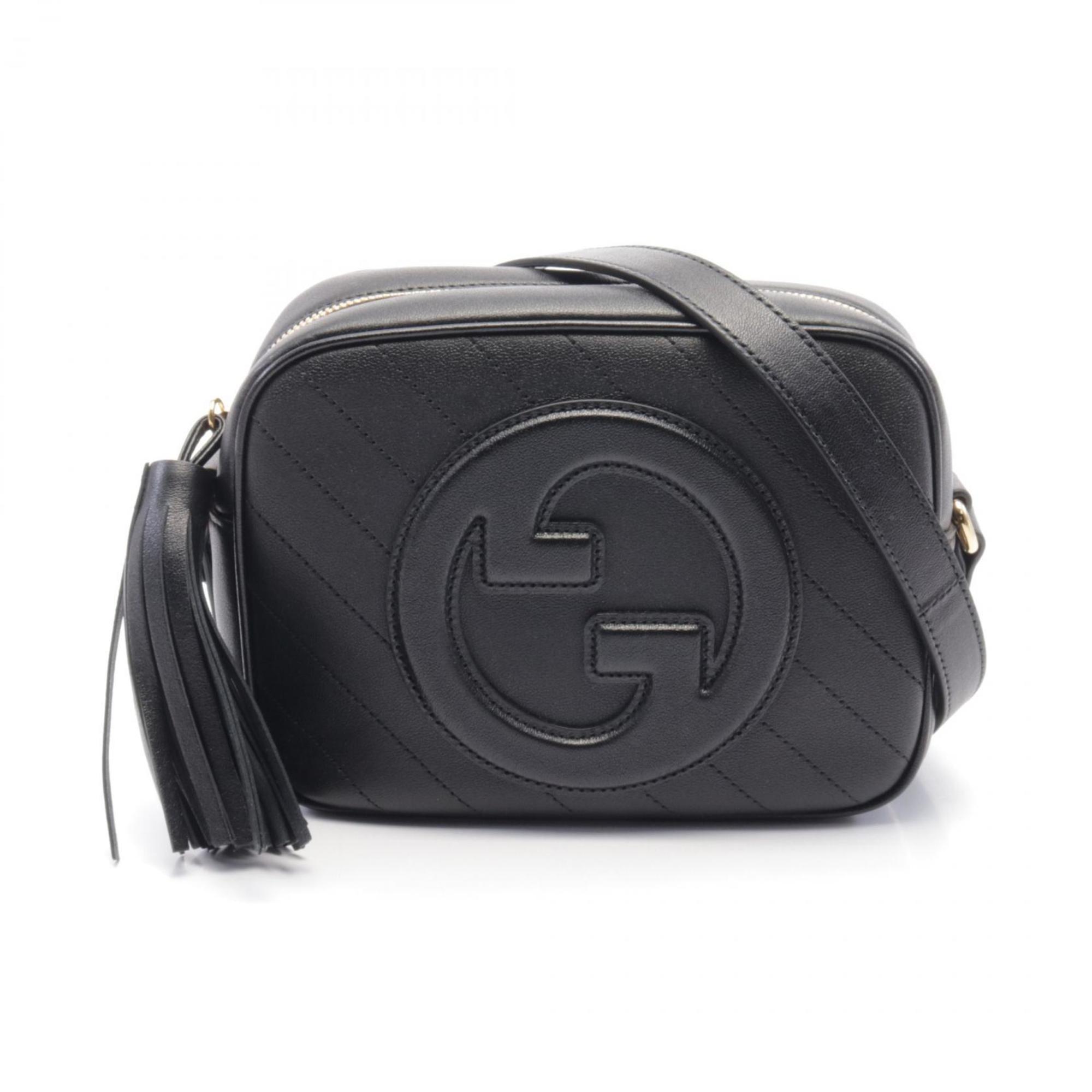 Gucci Black Leather Shoulder Bag (Pre-Owned)
