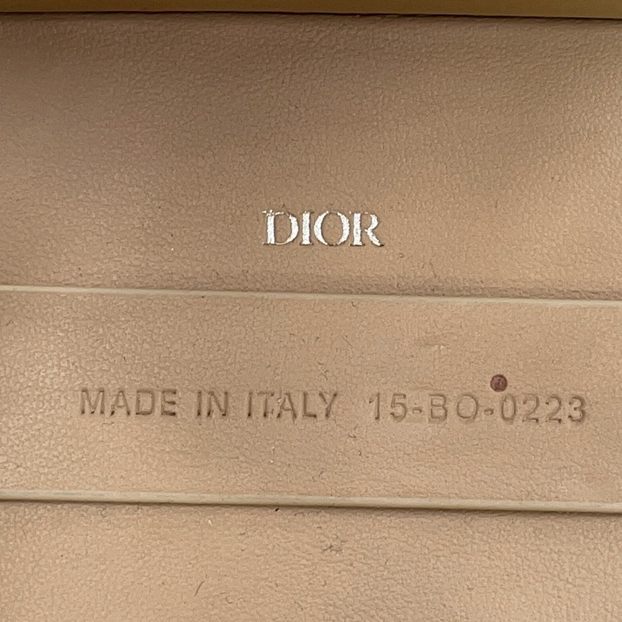 Christian Dior Beige Rattan Rubber Leather Basket Handbag (Pre-Owned)