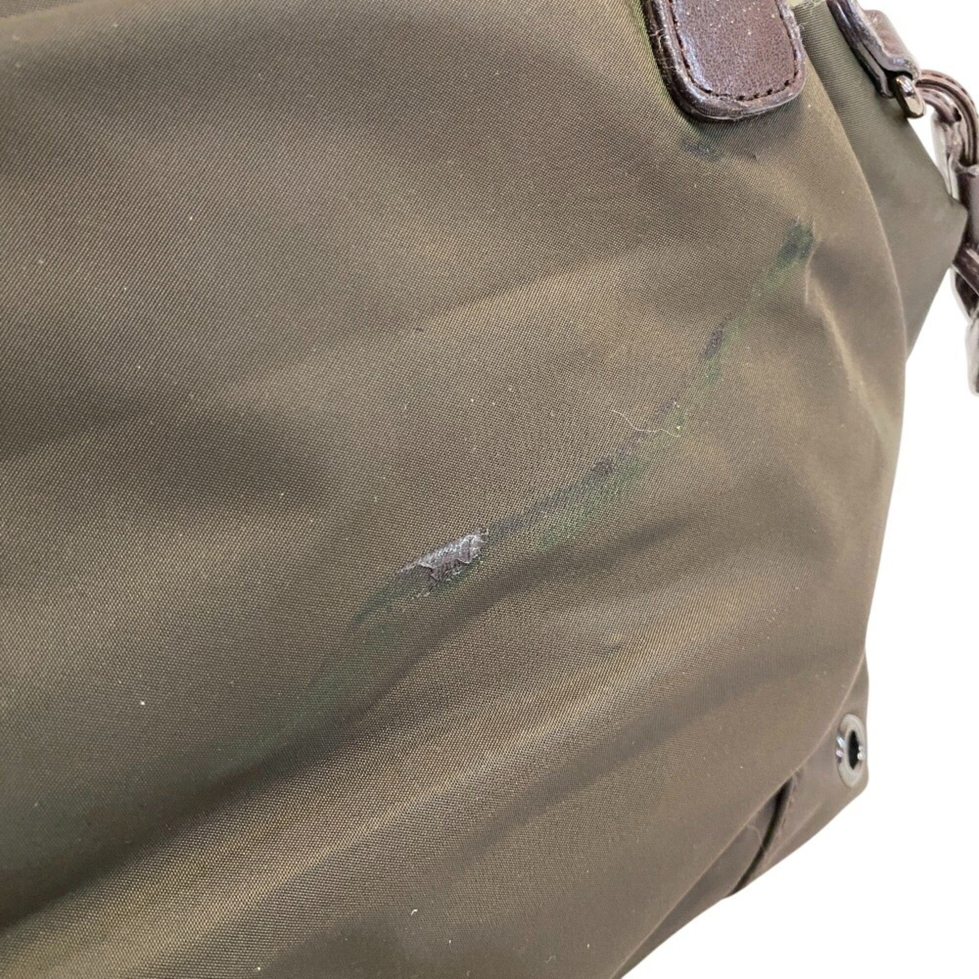 Burberry Green Khaki Nylon Tote Bag (Pre-Owned)