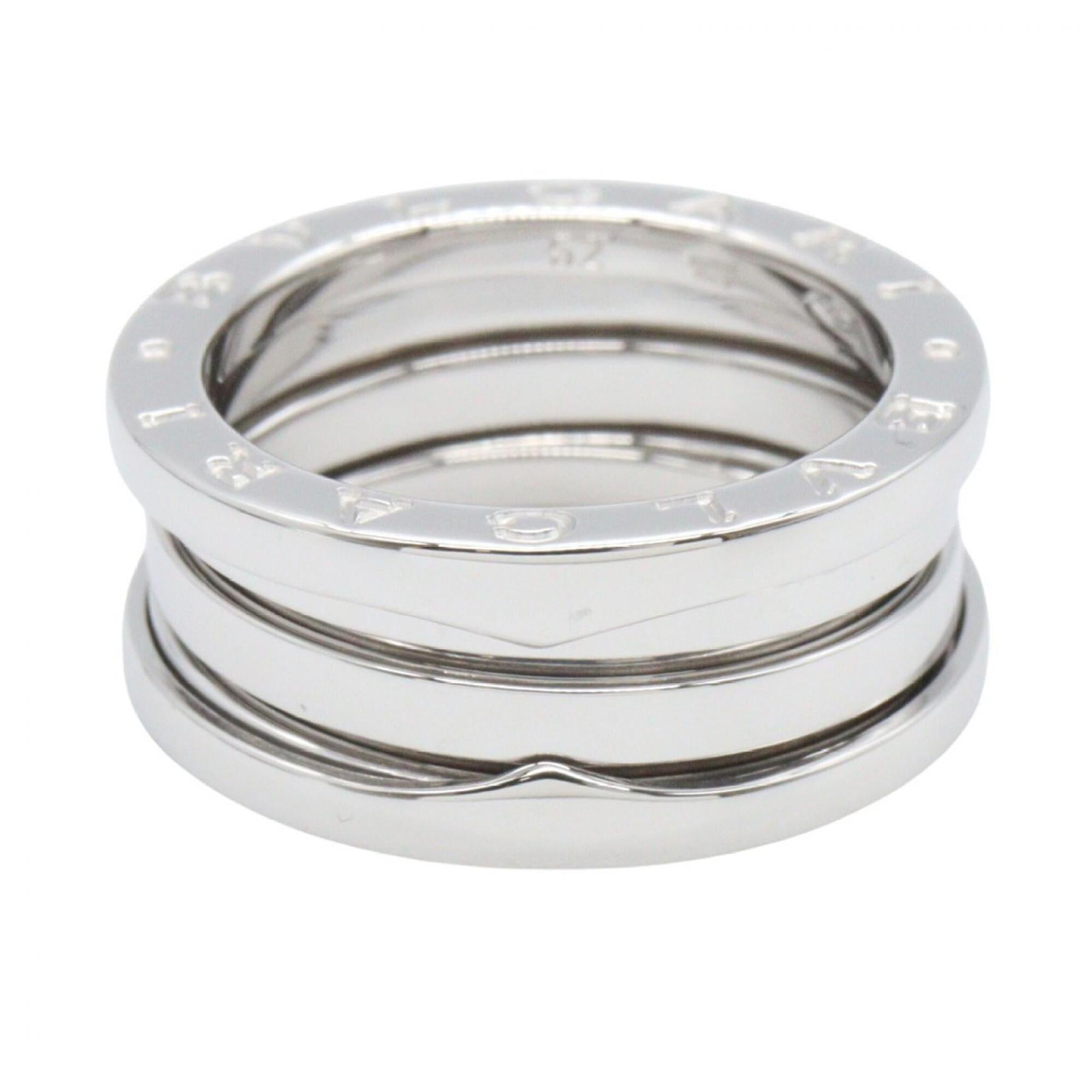 Bvlgari Silver White Gold (18K) Band Ring (Pre-Owned)