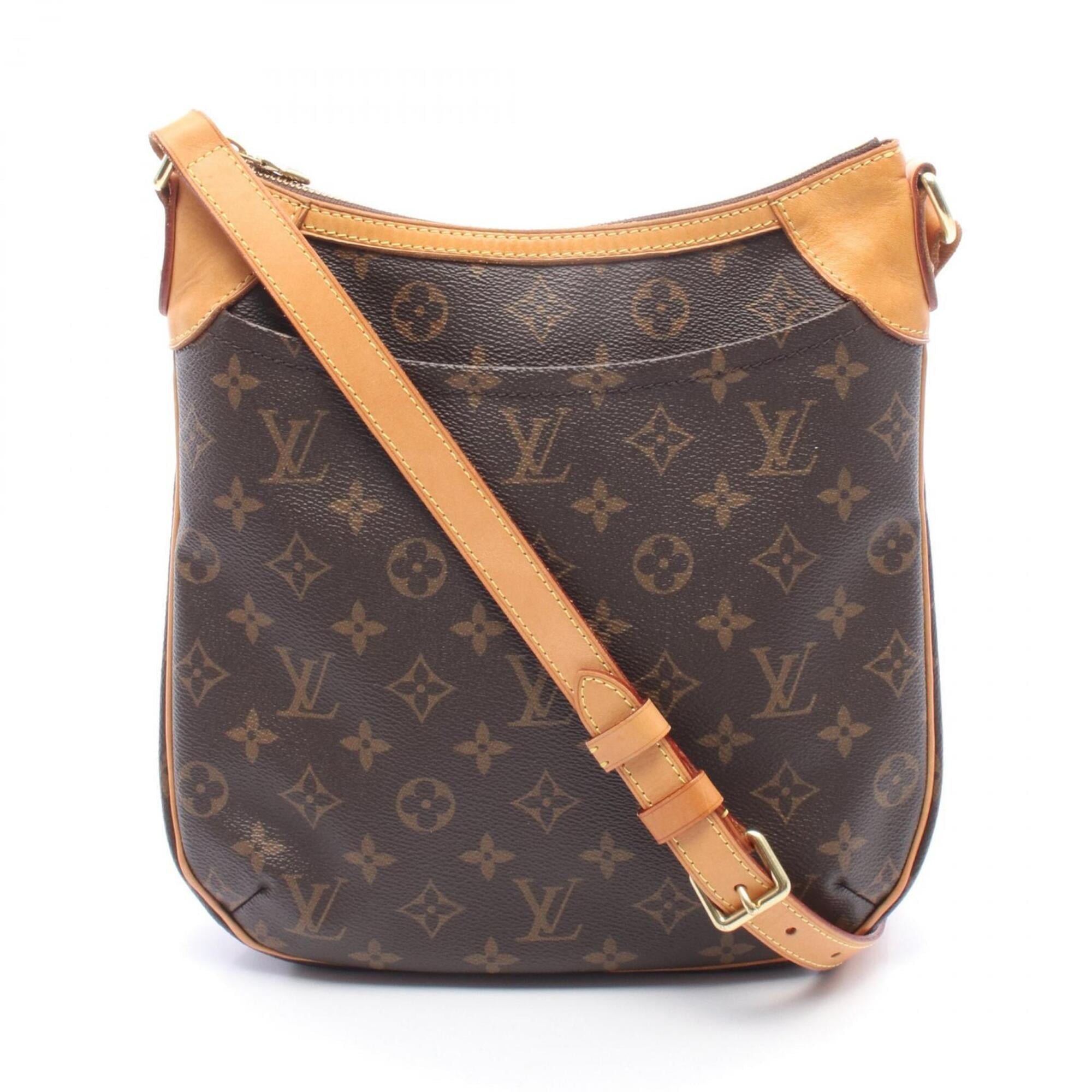 Louis Vuitton Brown Monogram Coated Canvas Leather Shoulder Bag (Pre-Owned)