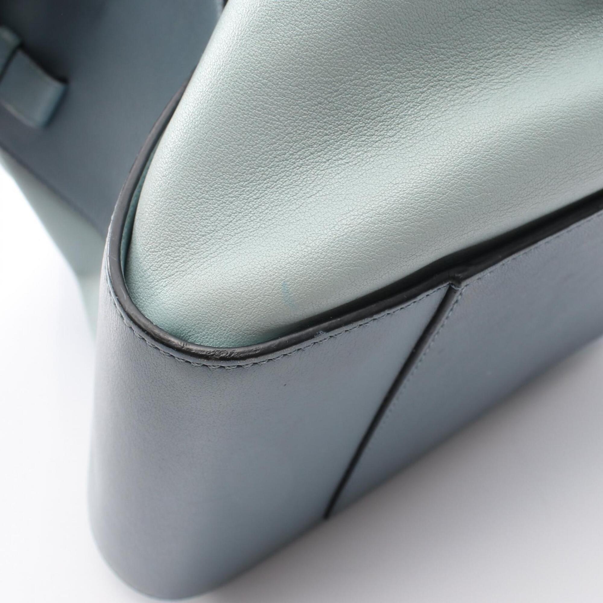 Loewe Blue Leather Handbag (Pre-Owned)