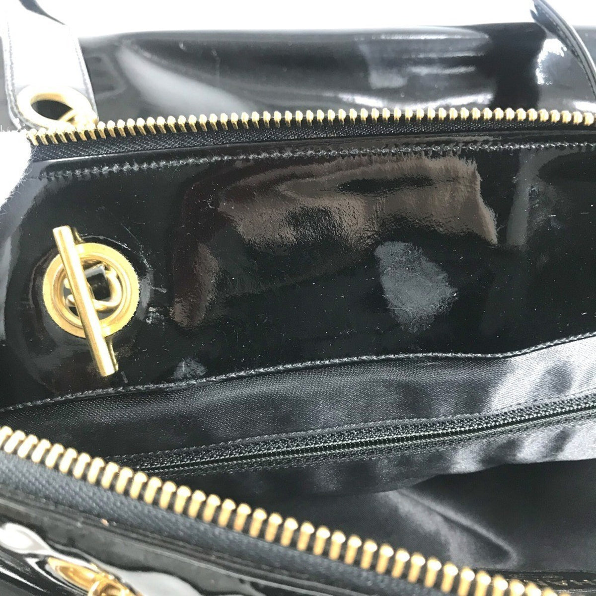 Chanel Black Leather Shoulder Bag Tote Bag (Pre-Owned)