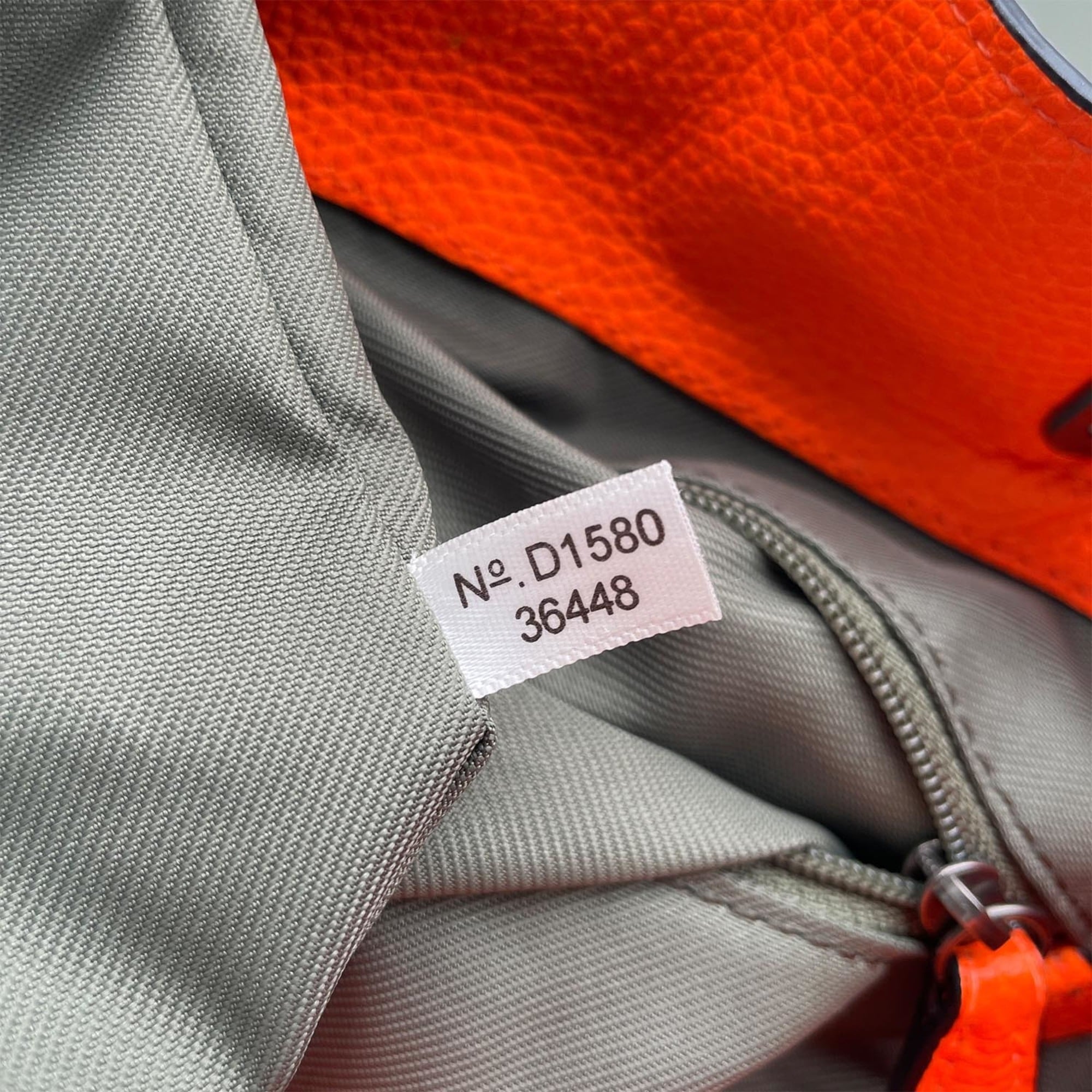 Coach Khaki Orange Leather Backpack (Pre-Owned)