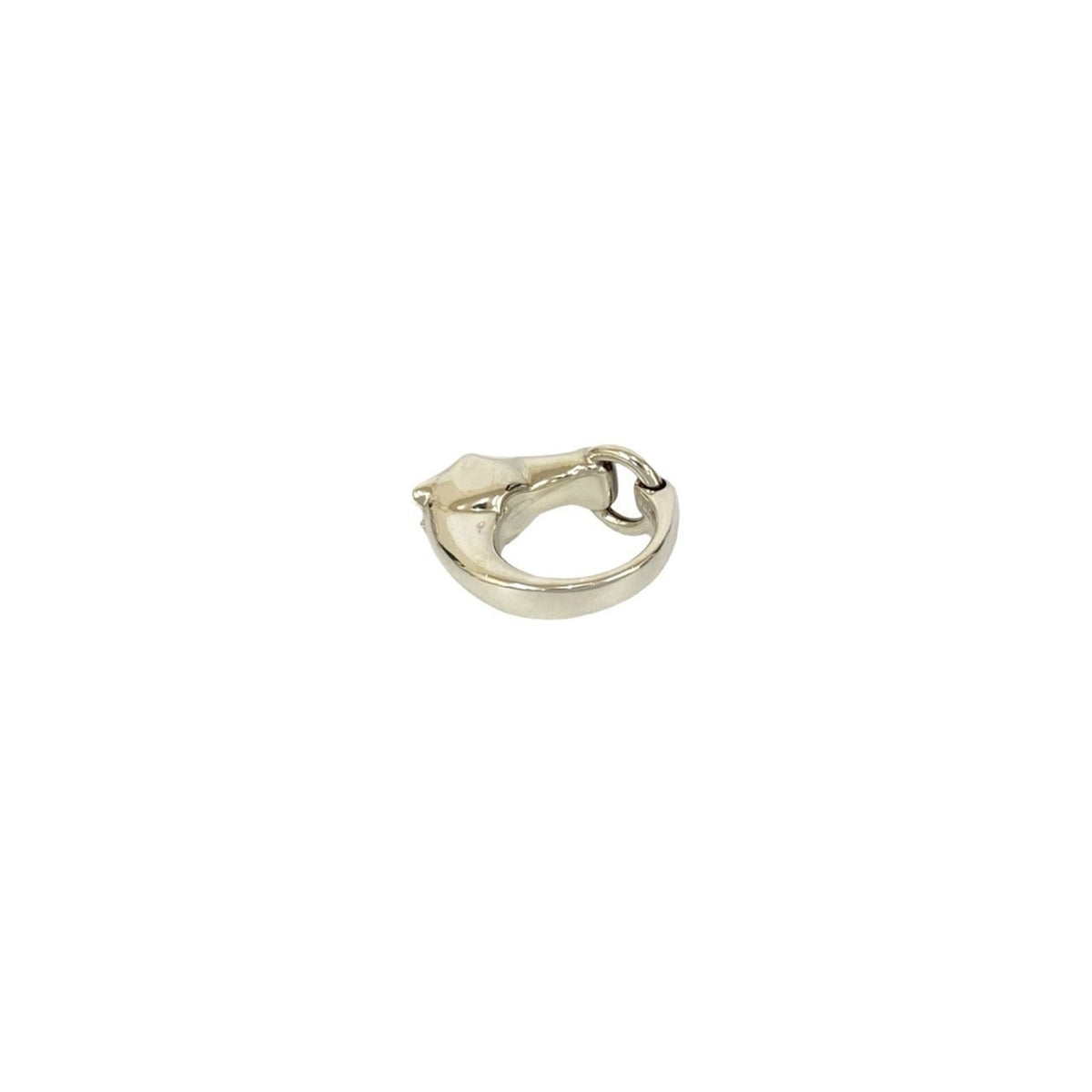 Hermes Silver Silver 925 Band Ring (Pre-Owned)
