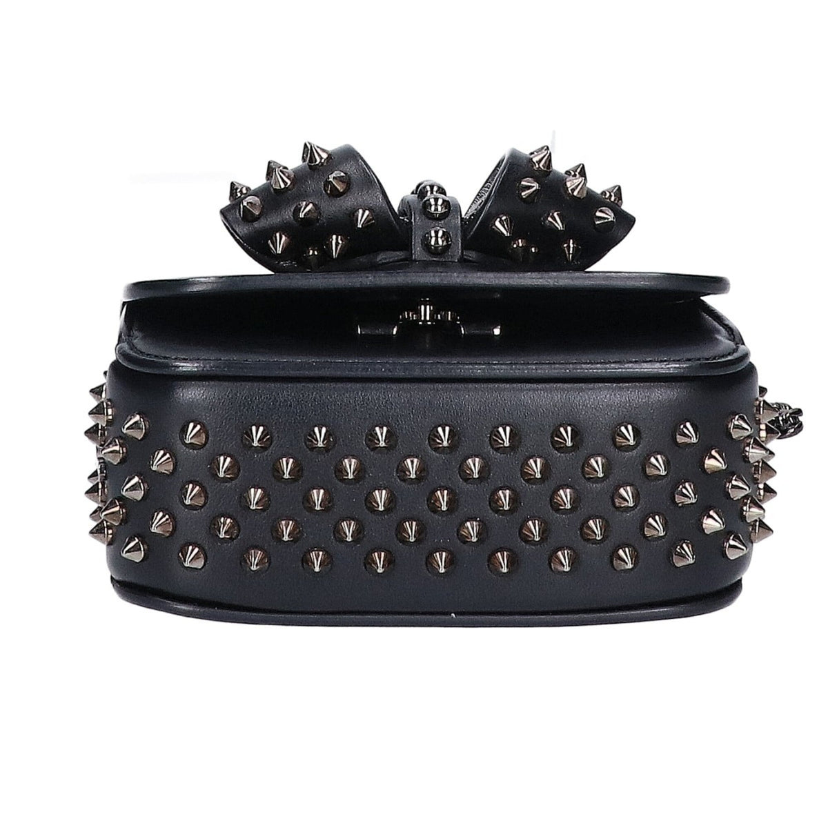 Christian Louboutin Black Leather Shoulder Bag (Pre-Owned)