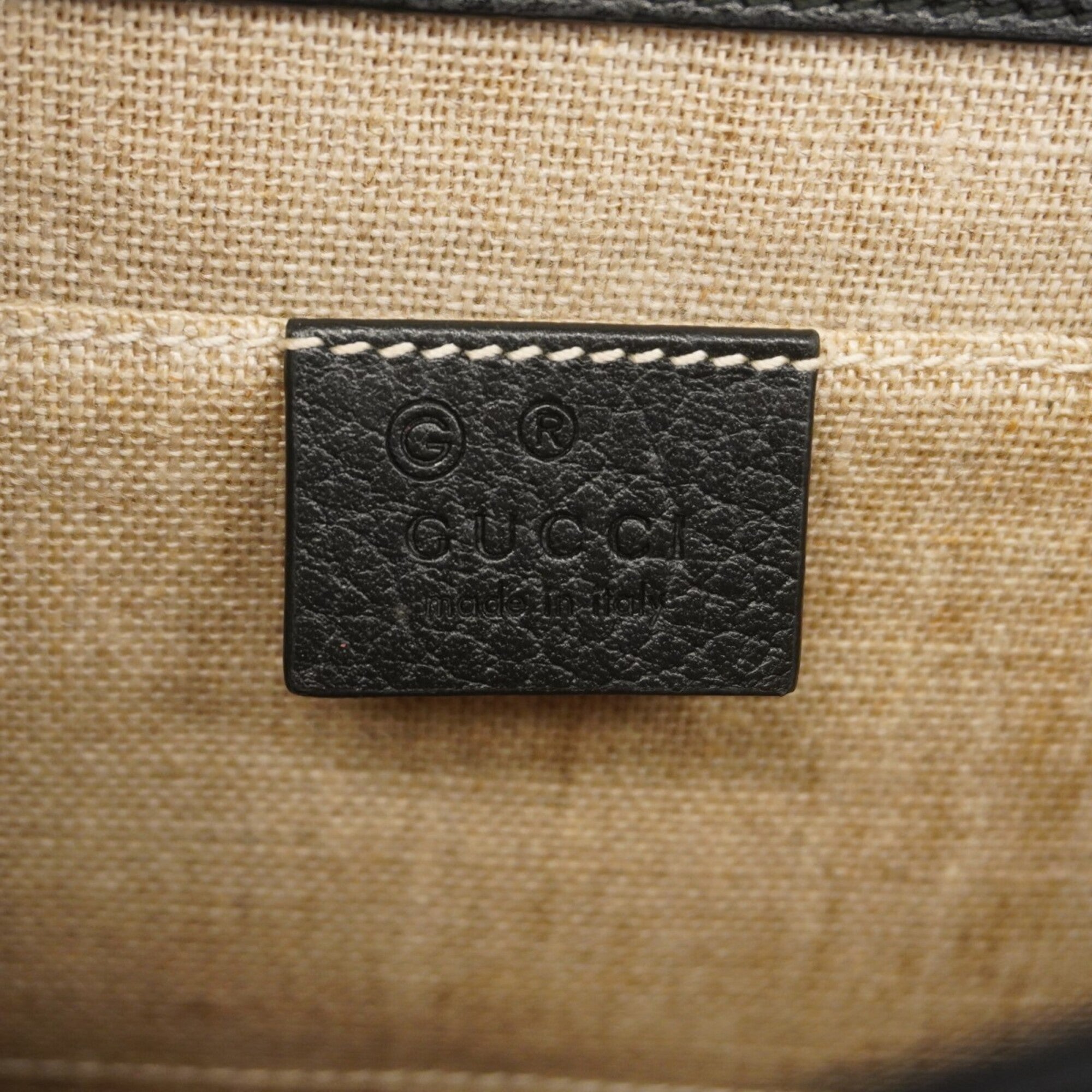 Gucci Black Leather Shoulder Bag (Pre-Owned)