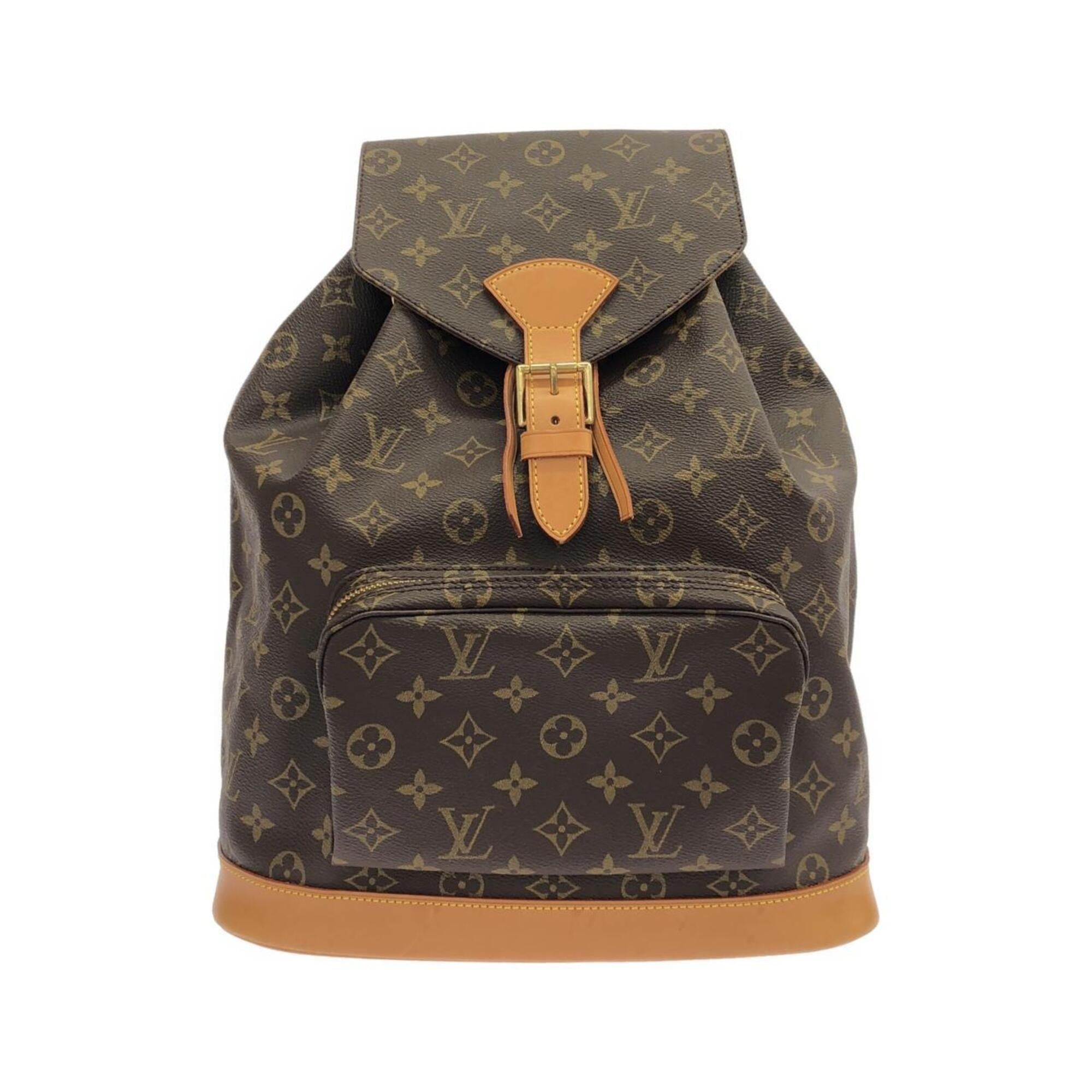 Louis Vuitton Brown Coated Canvas Backpack (Pre-Owned)