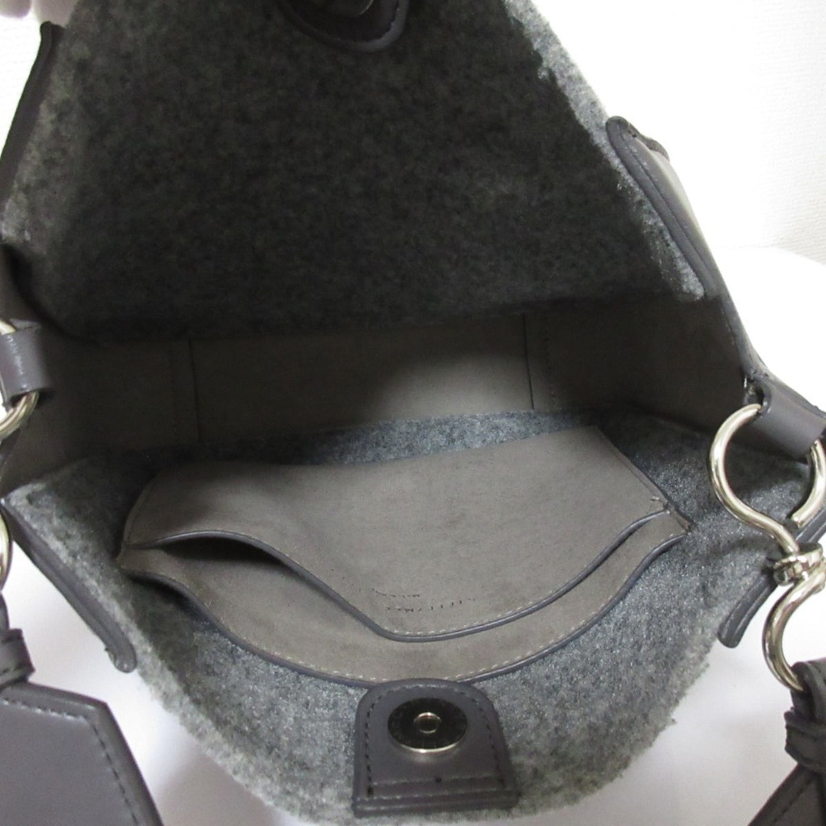 Stella Mccartney Gray Elastane Shoulder Bag (Pre-Owned)