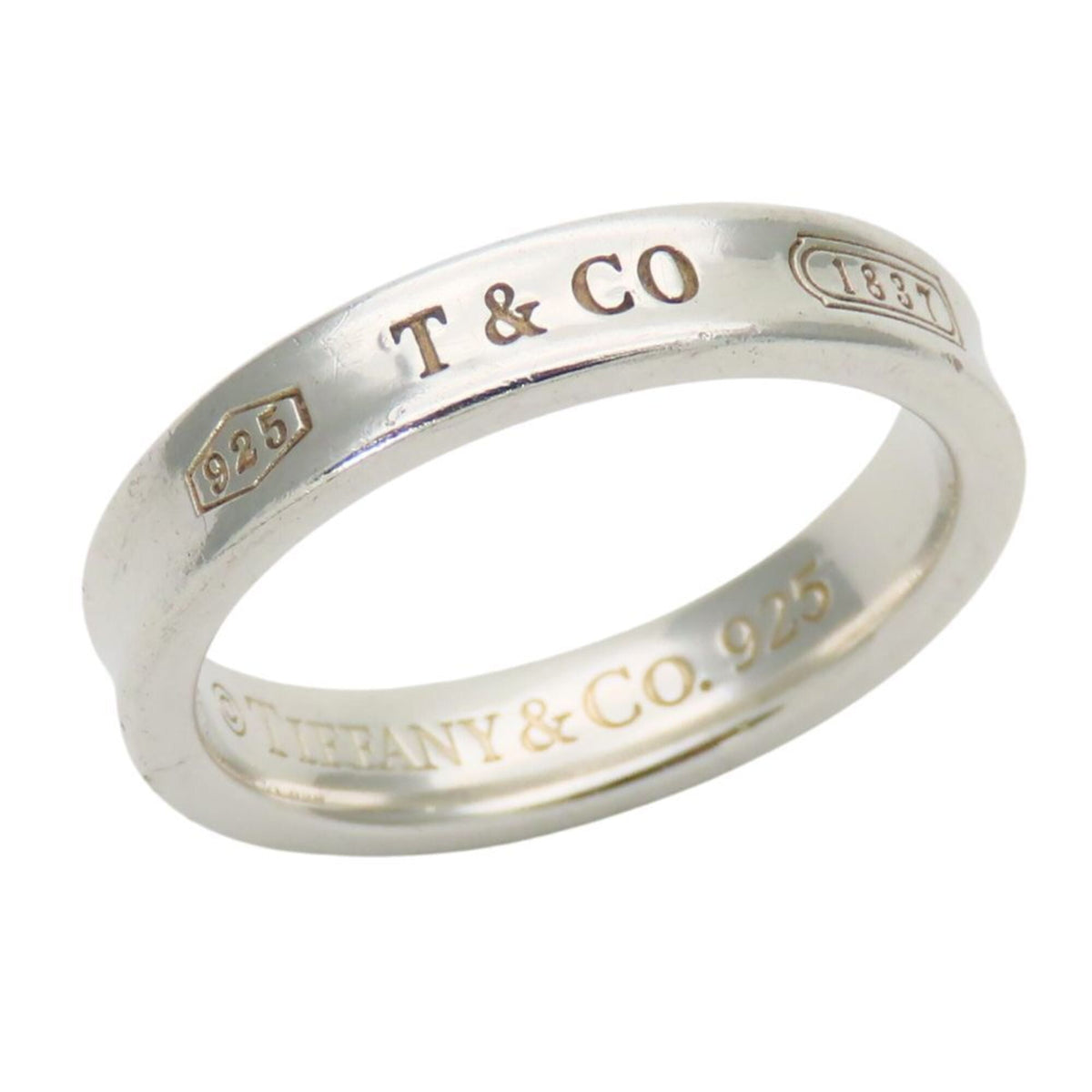 Tiffany Silver Aluminum Silver 925 Band Ring (Pre-Owned)
